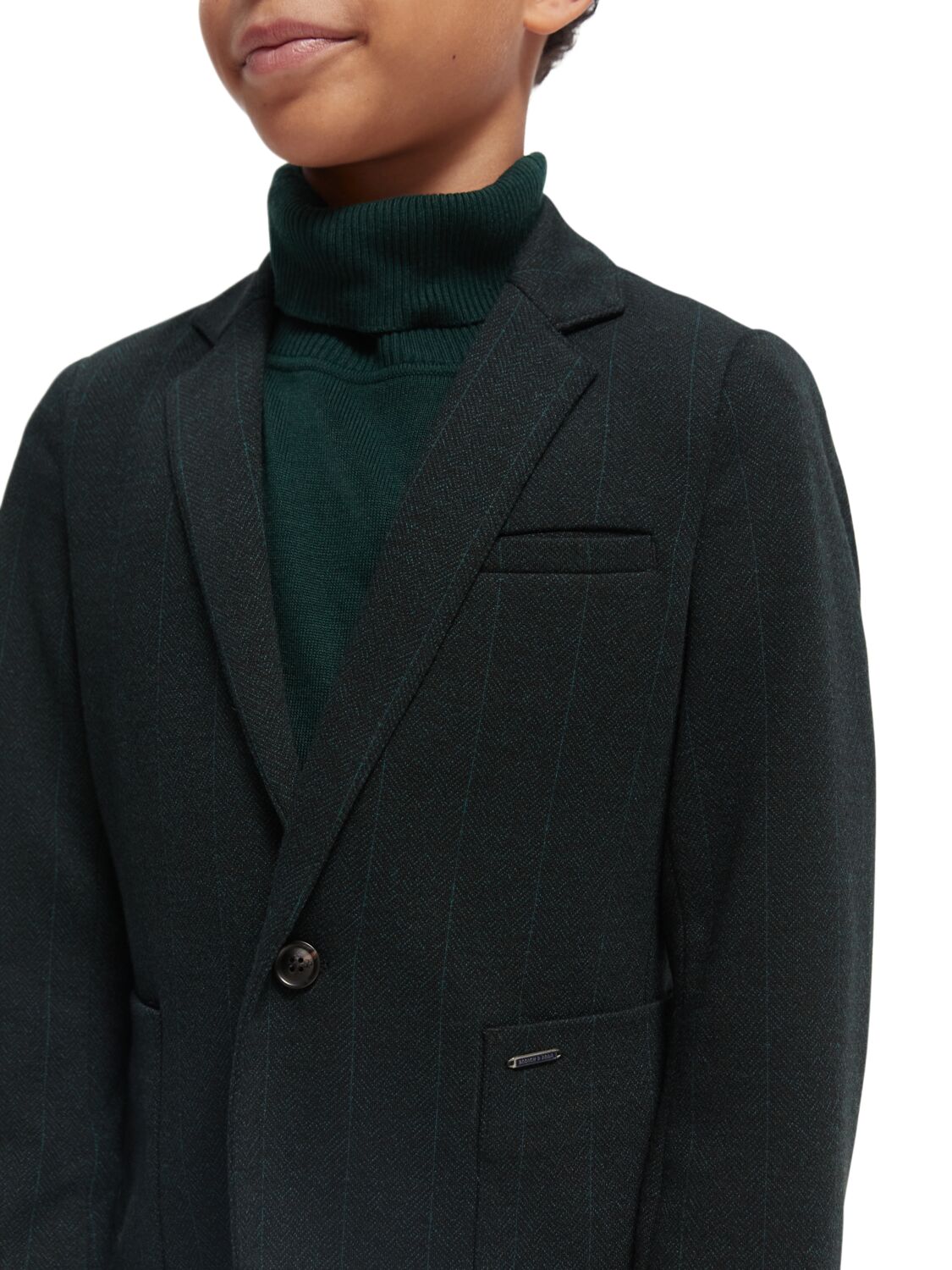 Scotch & Soda Knit single-breasted blazer