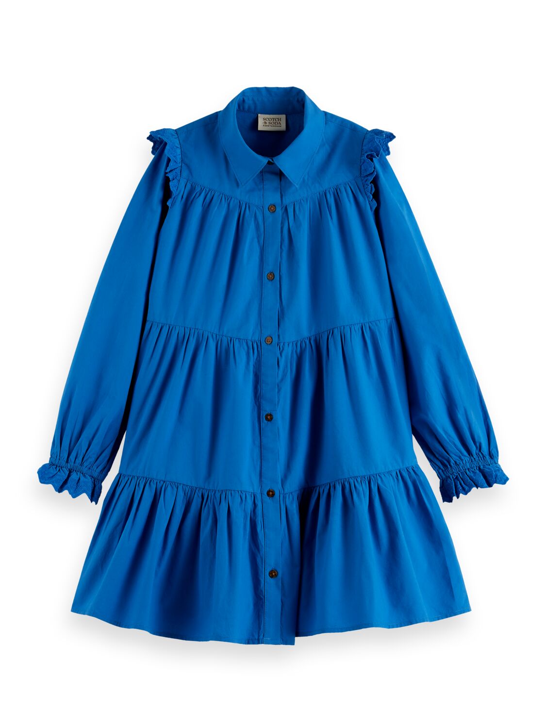 Organic cotton wide-fit shirt dress