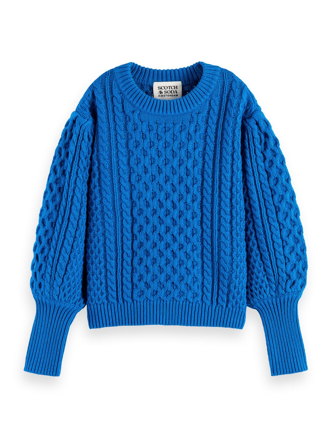 Chunky cable-knit sweater