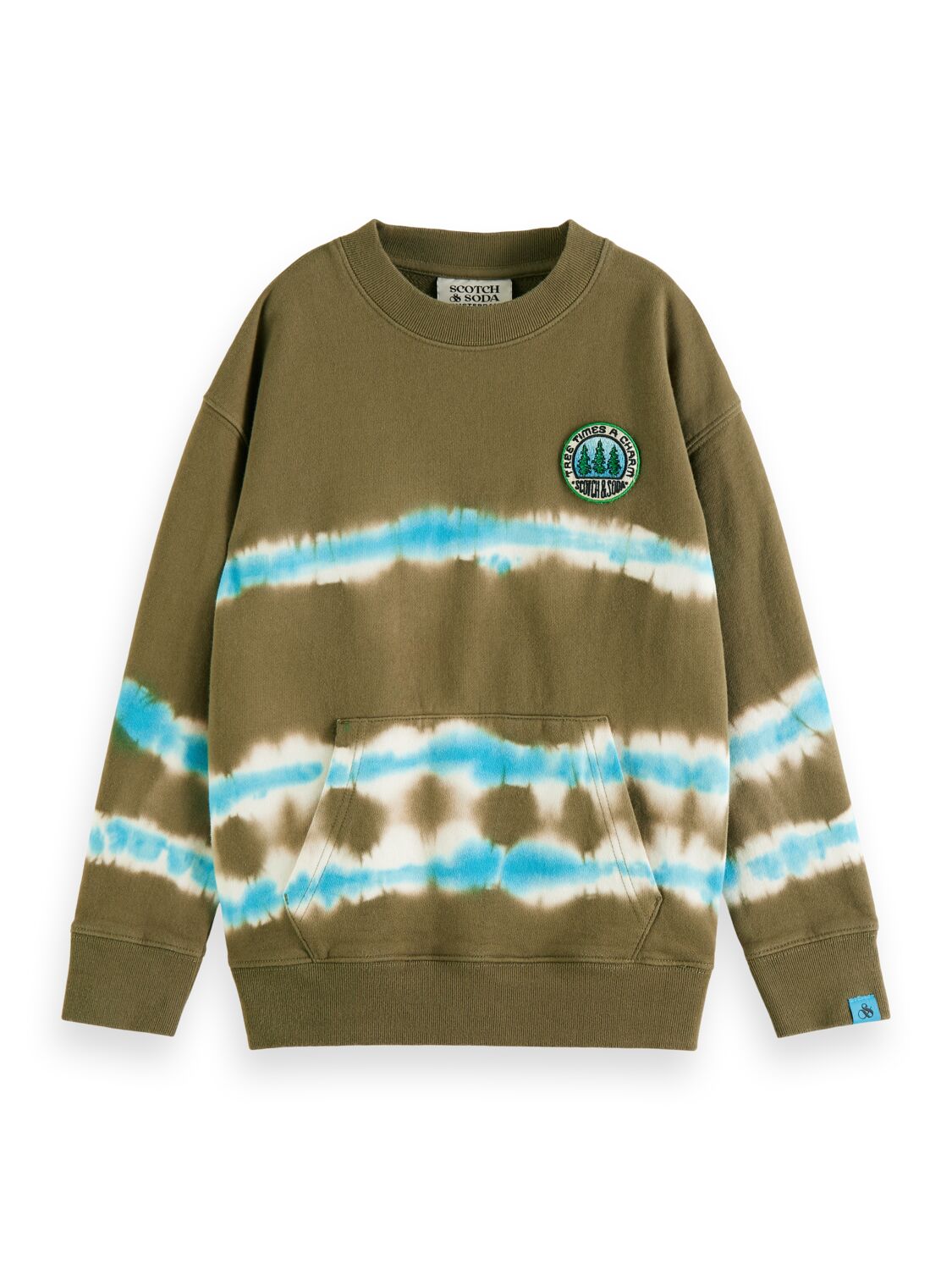 Tie-dye crewneck sweatshirt