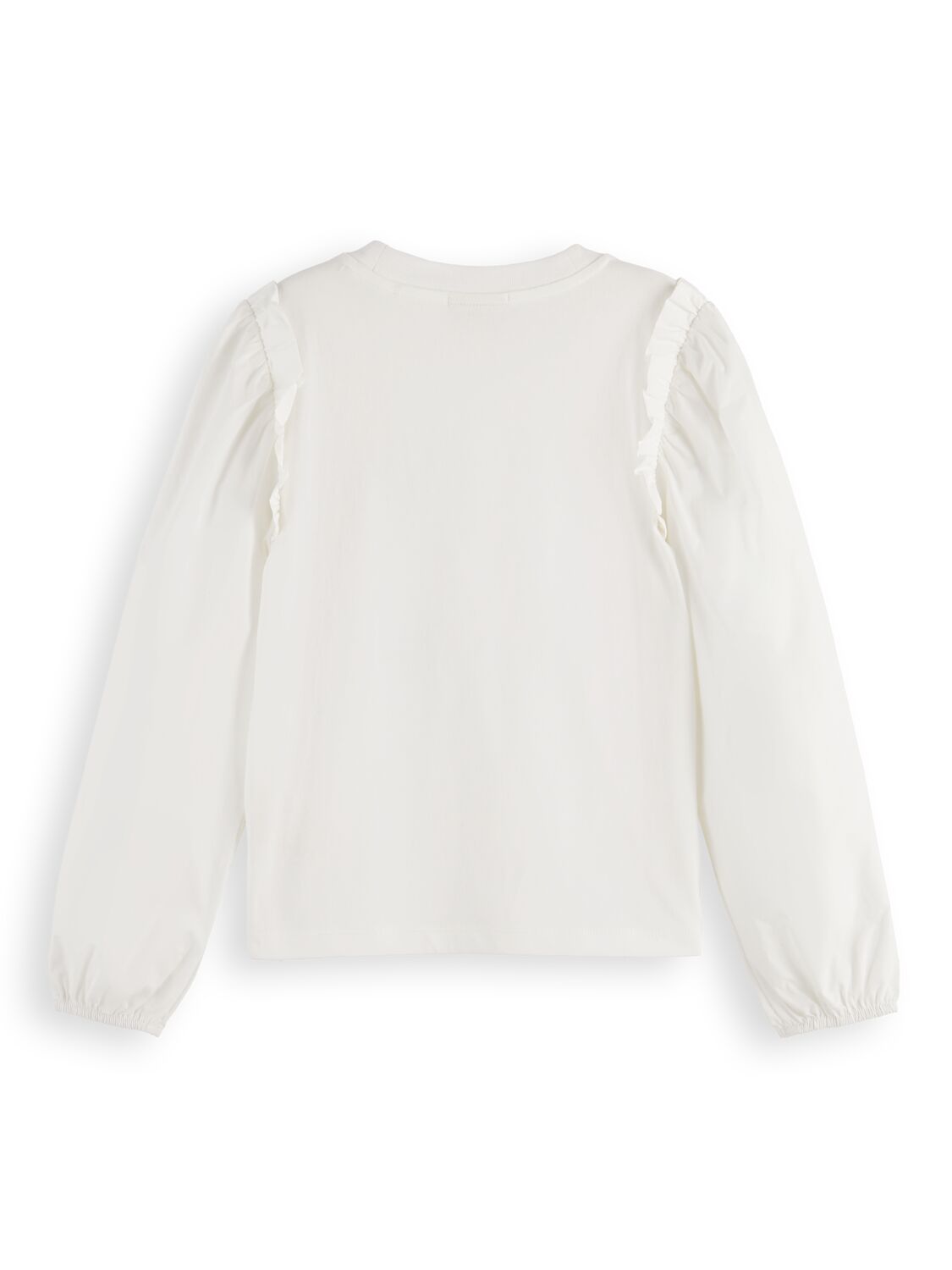 Scotch & Soda Long-sleeved frilled T-shirt