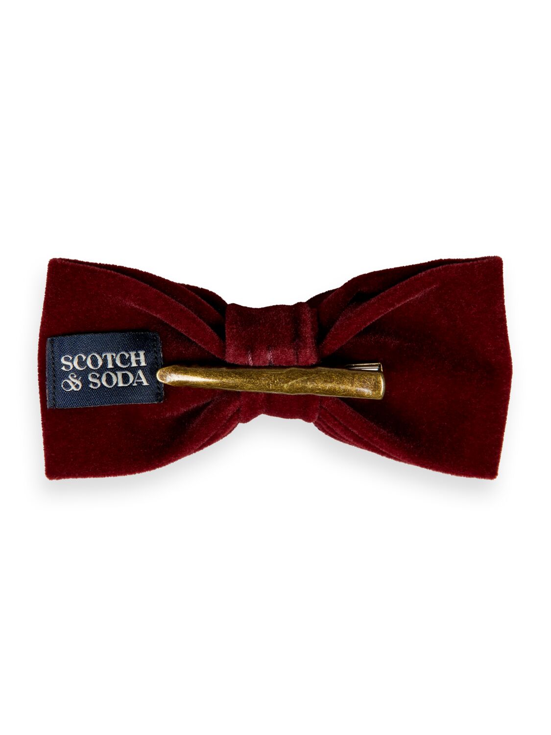 Scotch & Soda Velvet clip-on bow tie