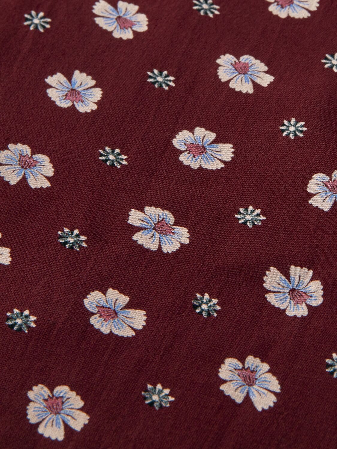 Scotch & Soda Printed organic long-sleeved mini dress