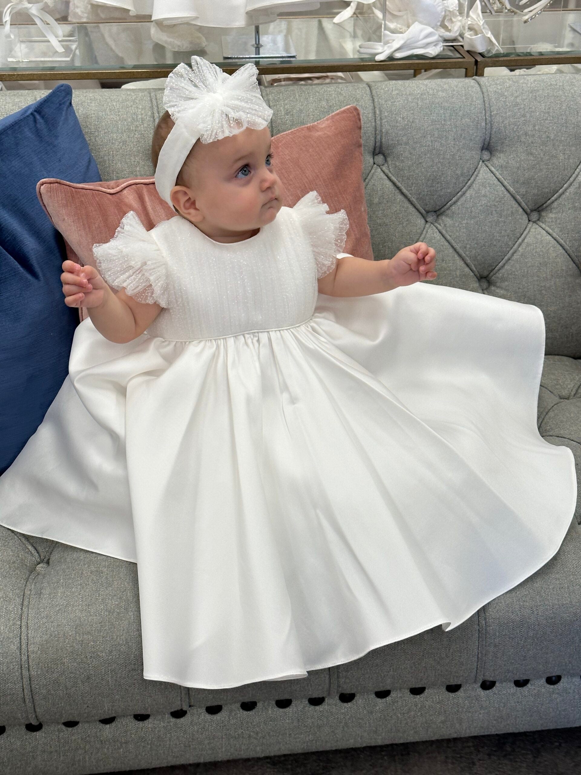 Gabriela Mikado Dress with a Pleated Tulle Top