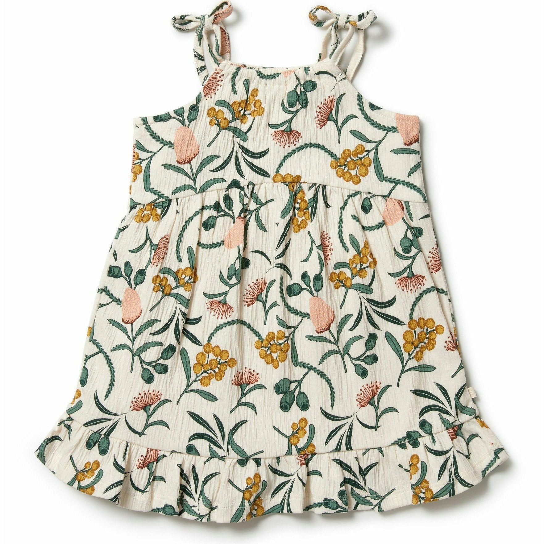 Nixie Fleur Crinkle Ruffle Dress