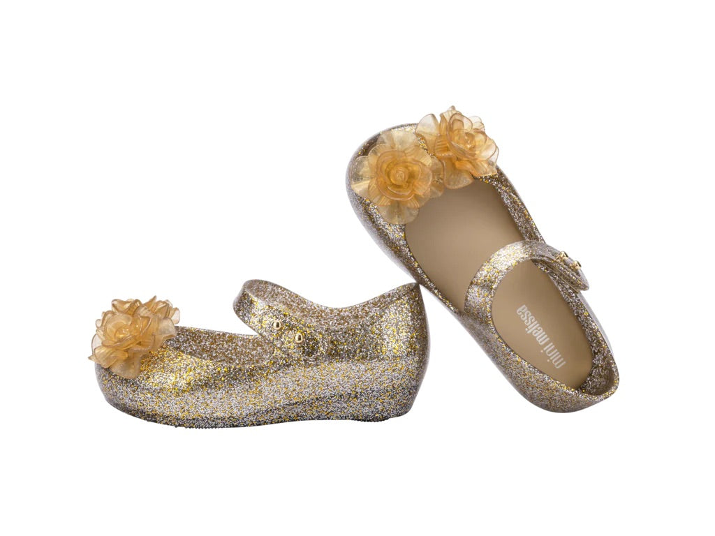 Mini Melissa Ultragirl Garden BB - Clear Glitter Gold
