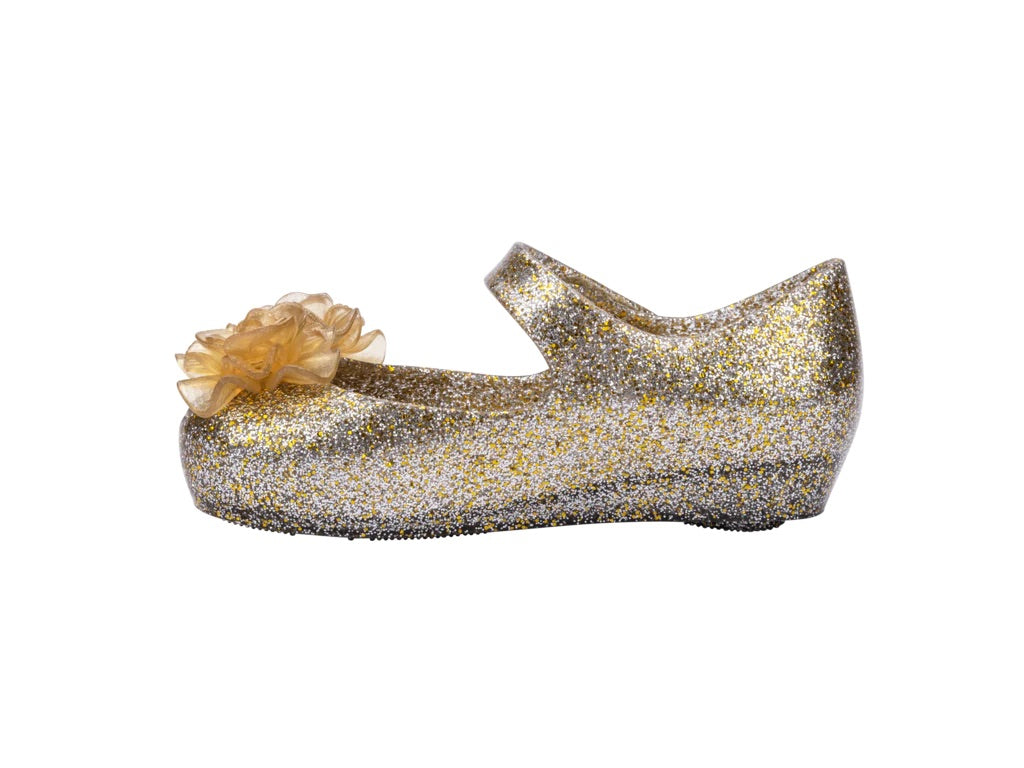 Mini Melissa Ultragirl Garden BB - Clear Glitter Gold