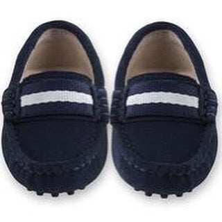Milan Navy Suede Loafers
