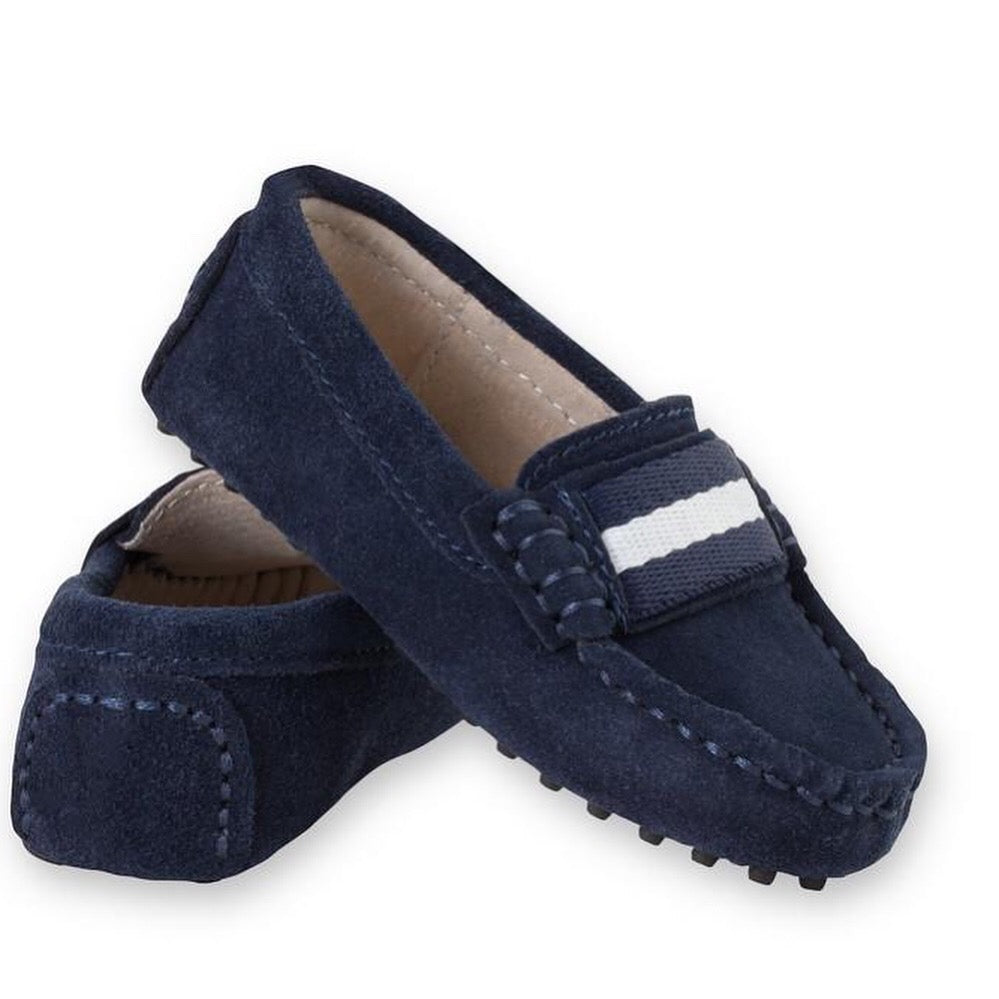 Milan Navy Suede Loafers