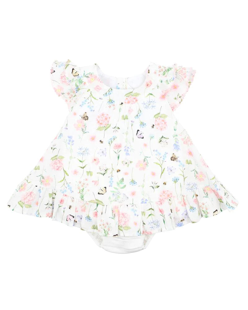 PEGGY PRINT OVERLAY DRESS