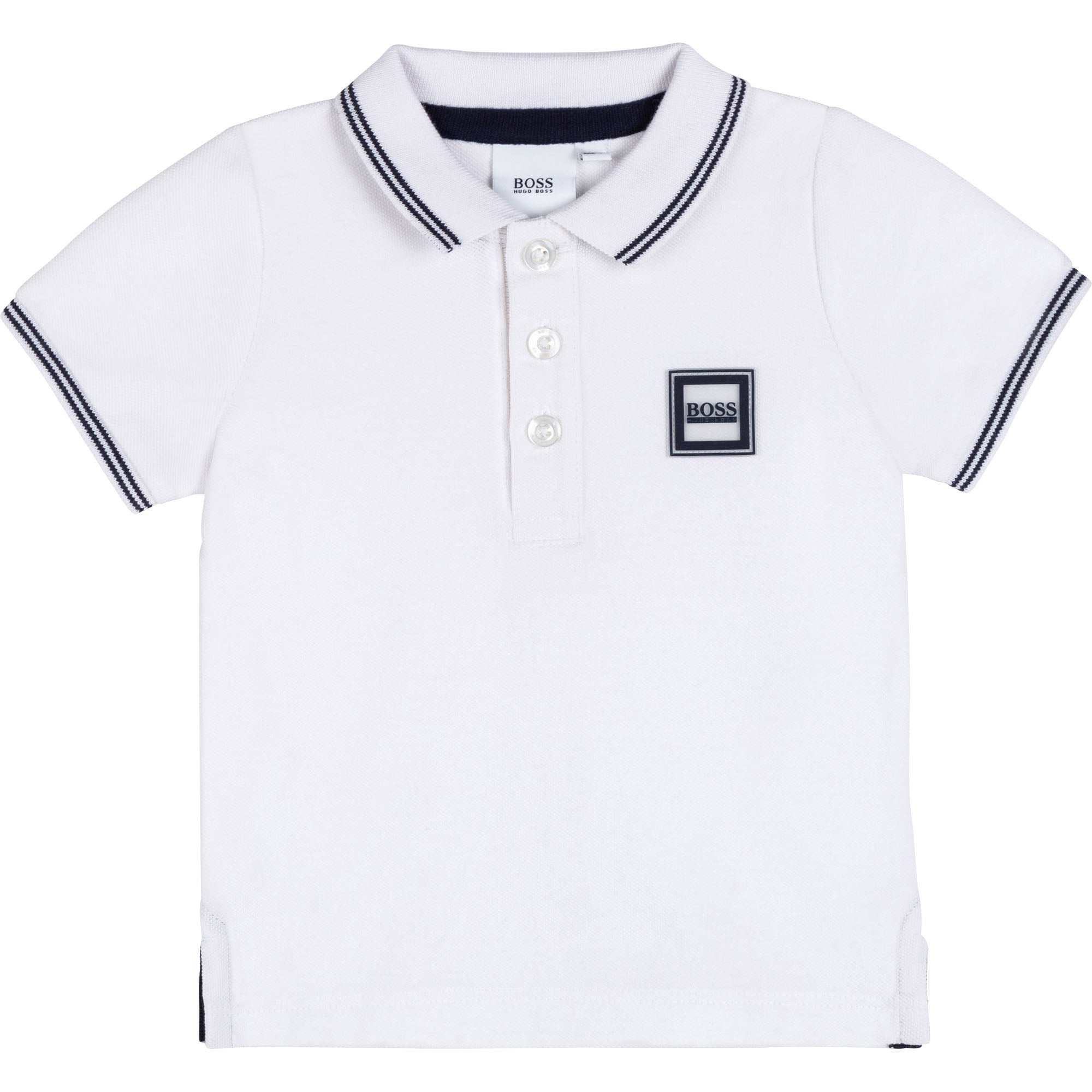 HUGO BOSS White Toddler Short Sleeve Polo