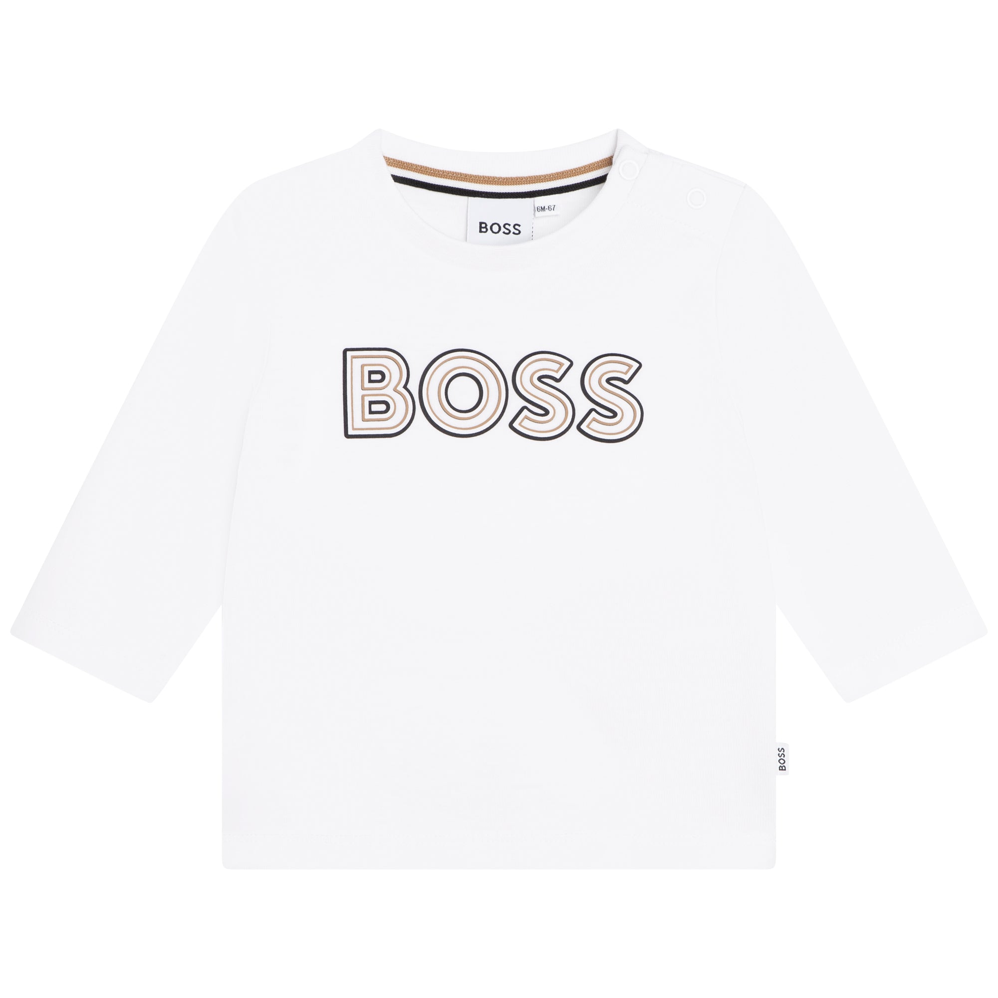 BOSS TODDLER BRANDED LONG SLEEVE T-SHIRT