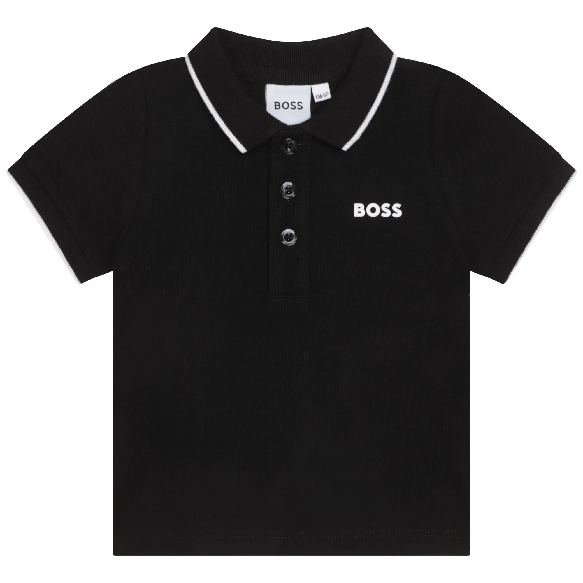 BOSS BOYS PERMANENT POLO-BLACK COLOUR