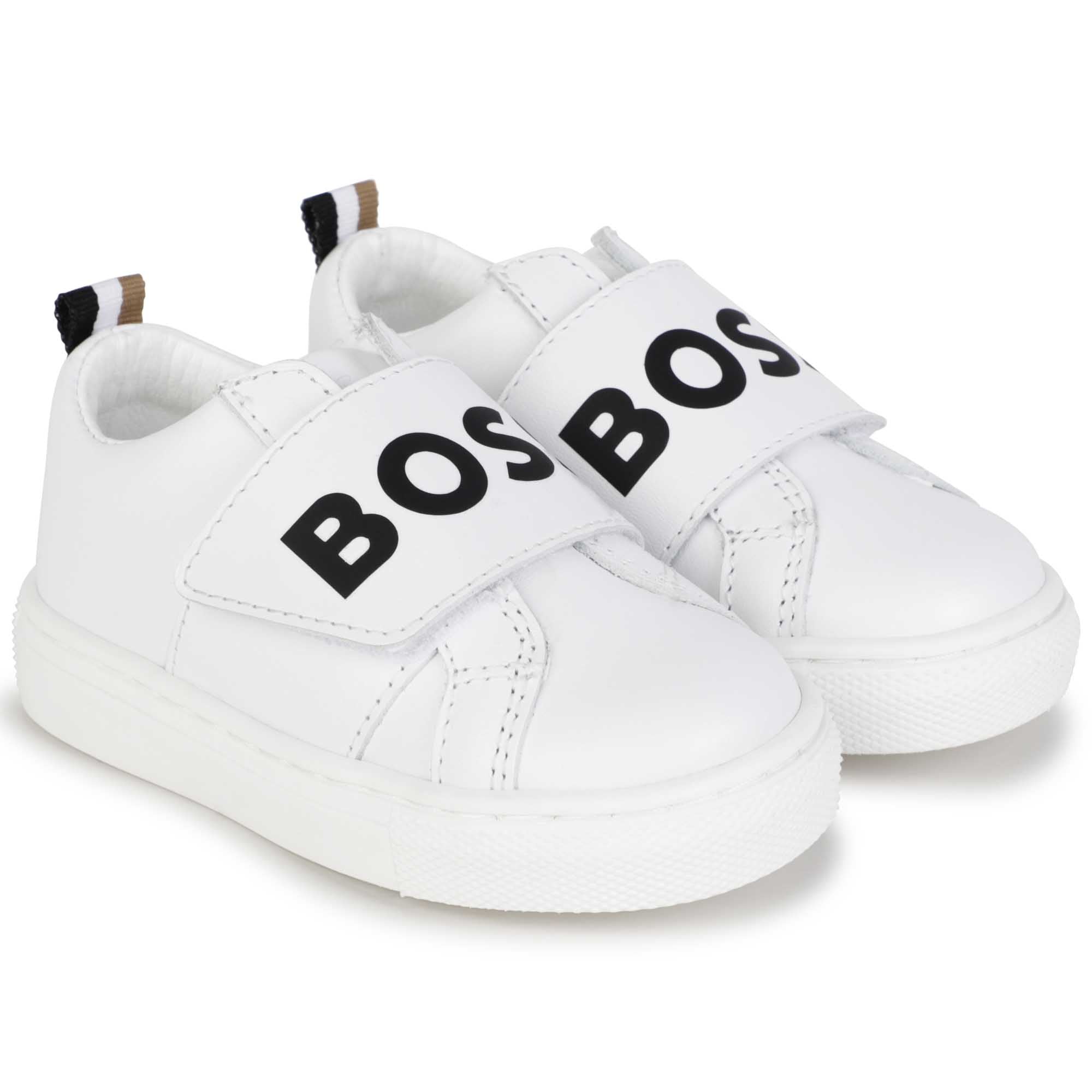 BOSS TODDLER SS23 WHITE TRAINERS