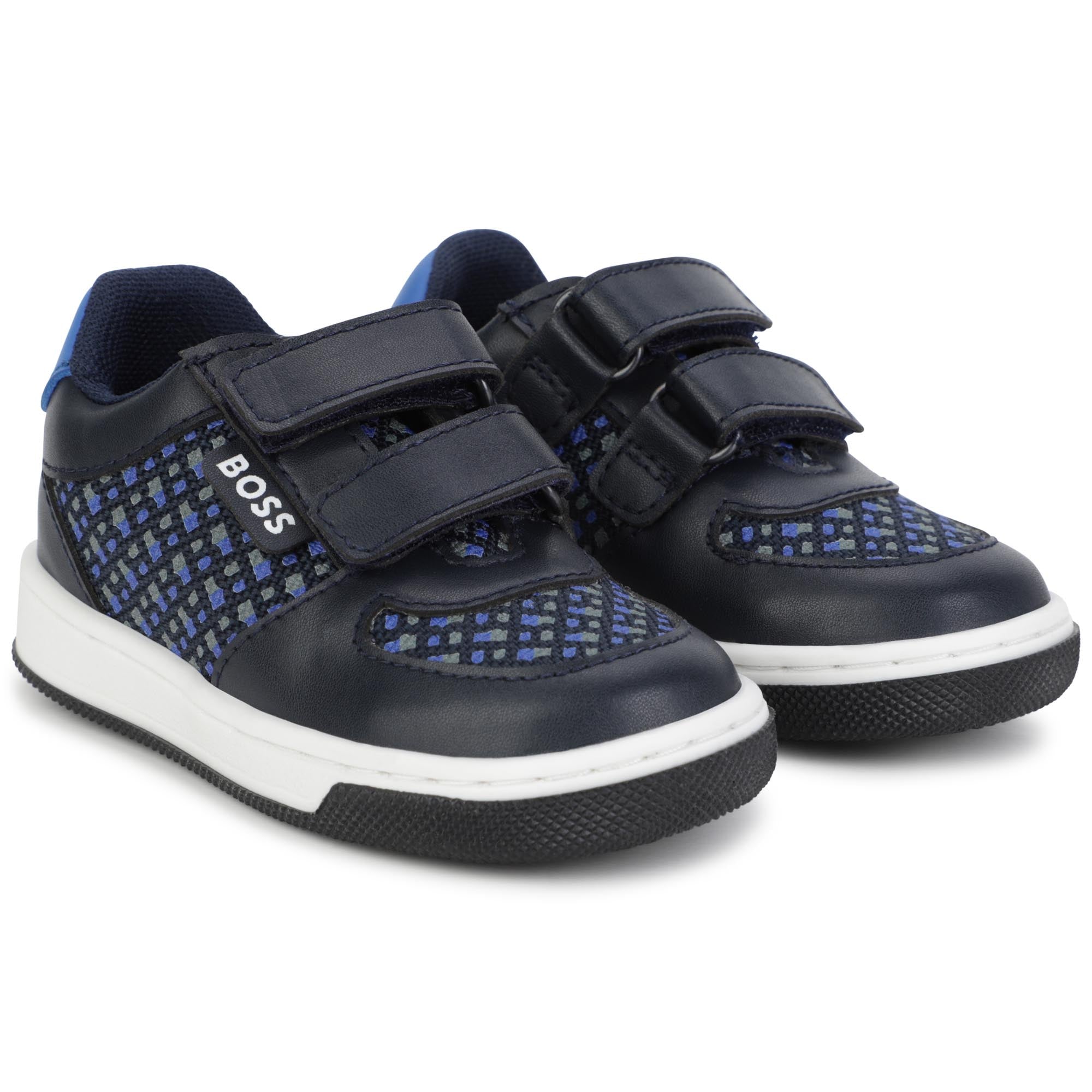BOSS TODDLER SS23 NAVY TRAINERS