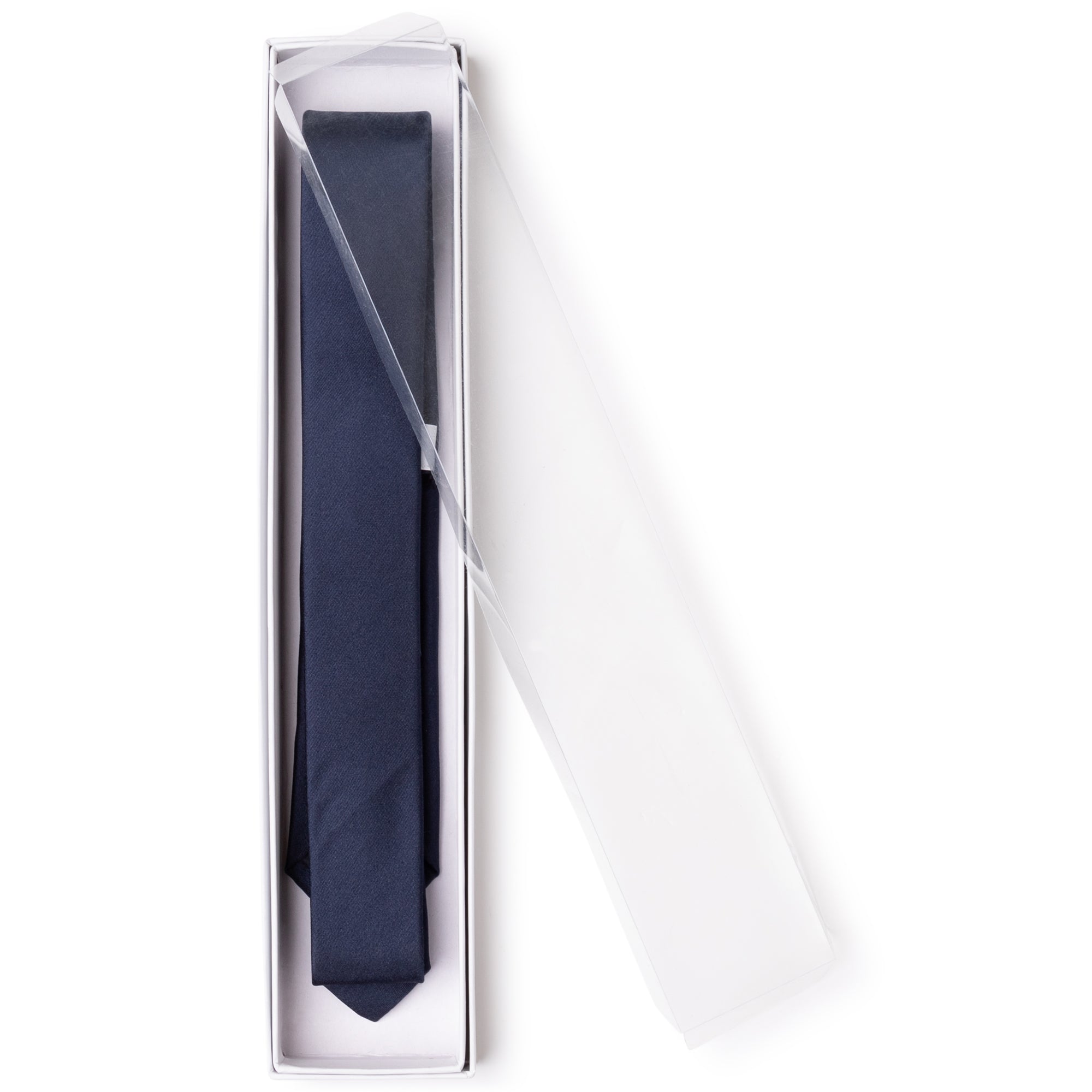 BOSS NAVY TIE IN A GIFT BOX