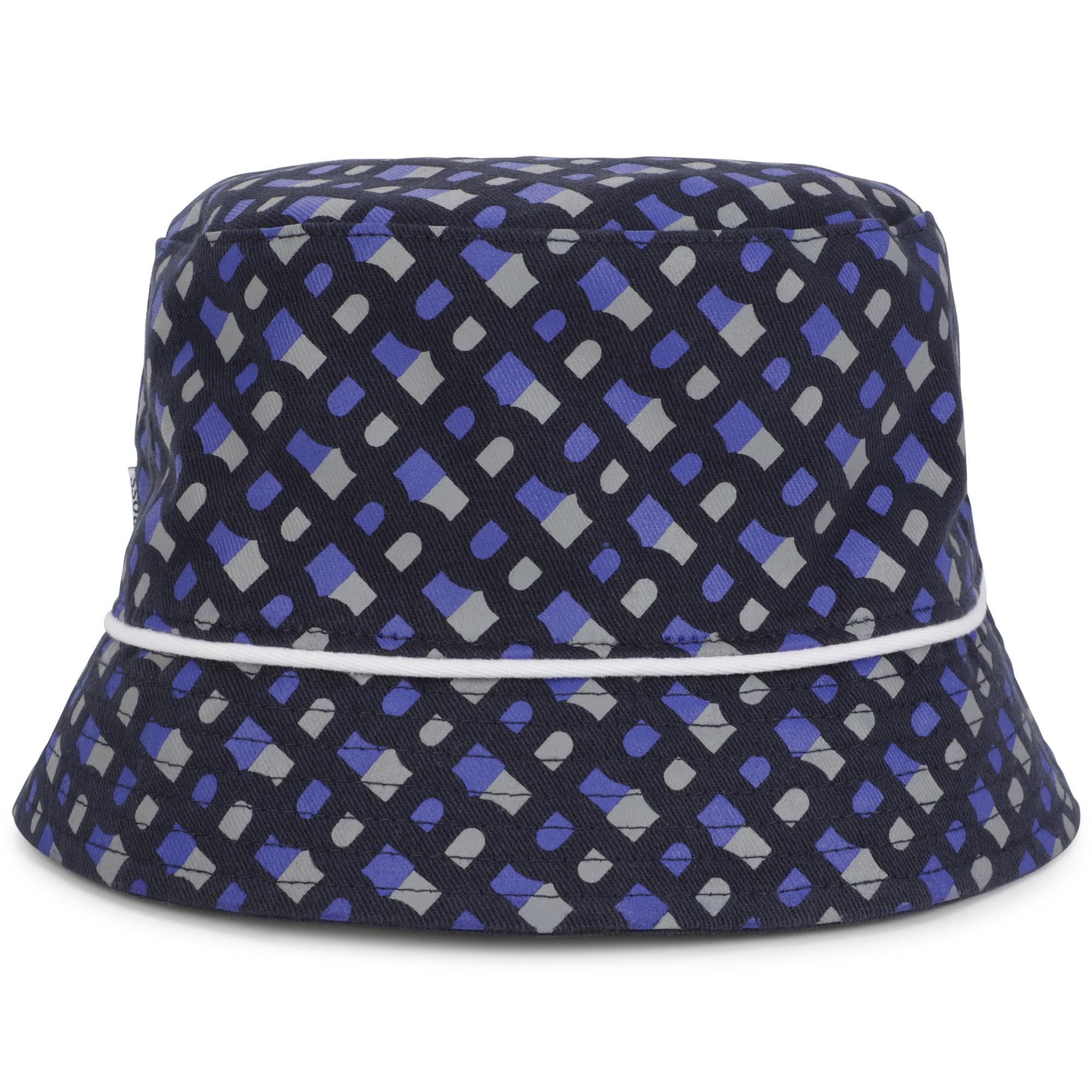 BOSS BLUE MONOGRAM BERMUDA HAT