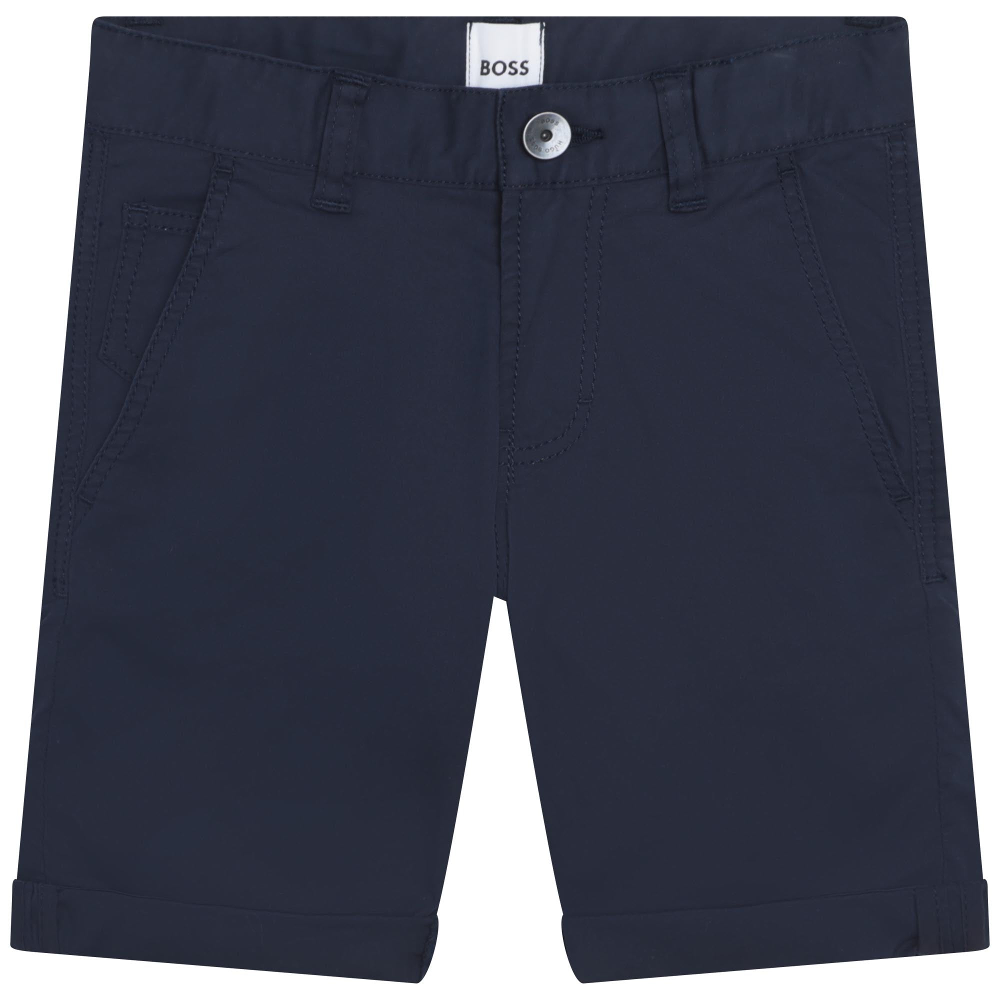 BOSS NAVY CHINO SHORTS
