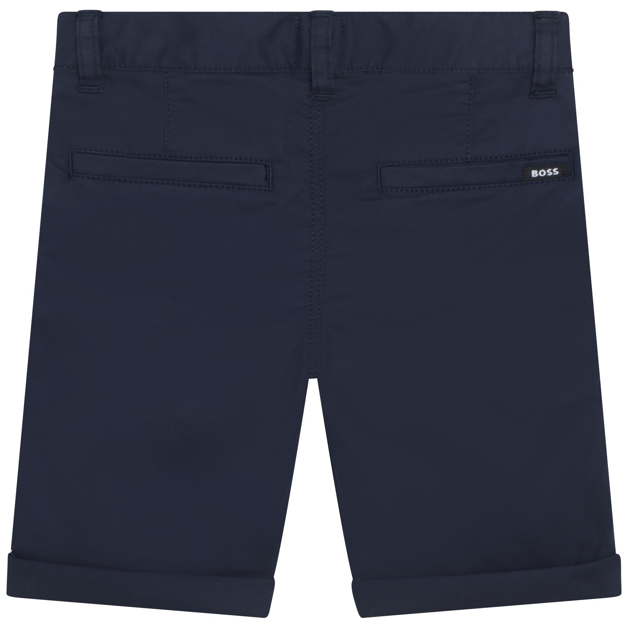 BOSS NAVY CHINO SHORTS