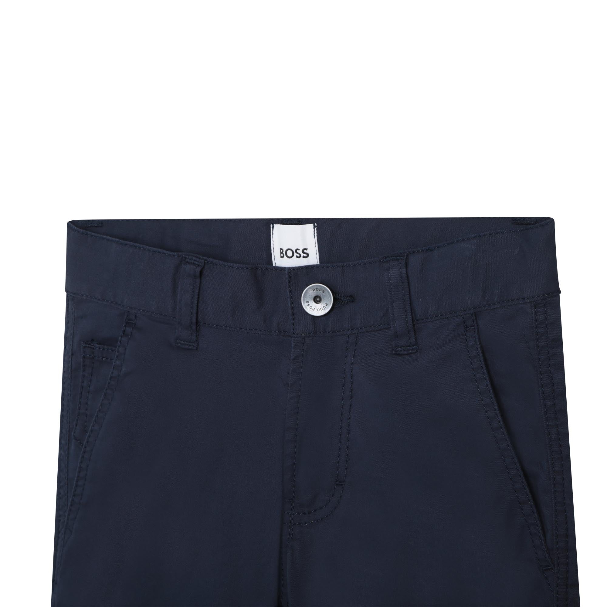 BOSS NAVY CHINO SHORTS