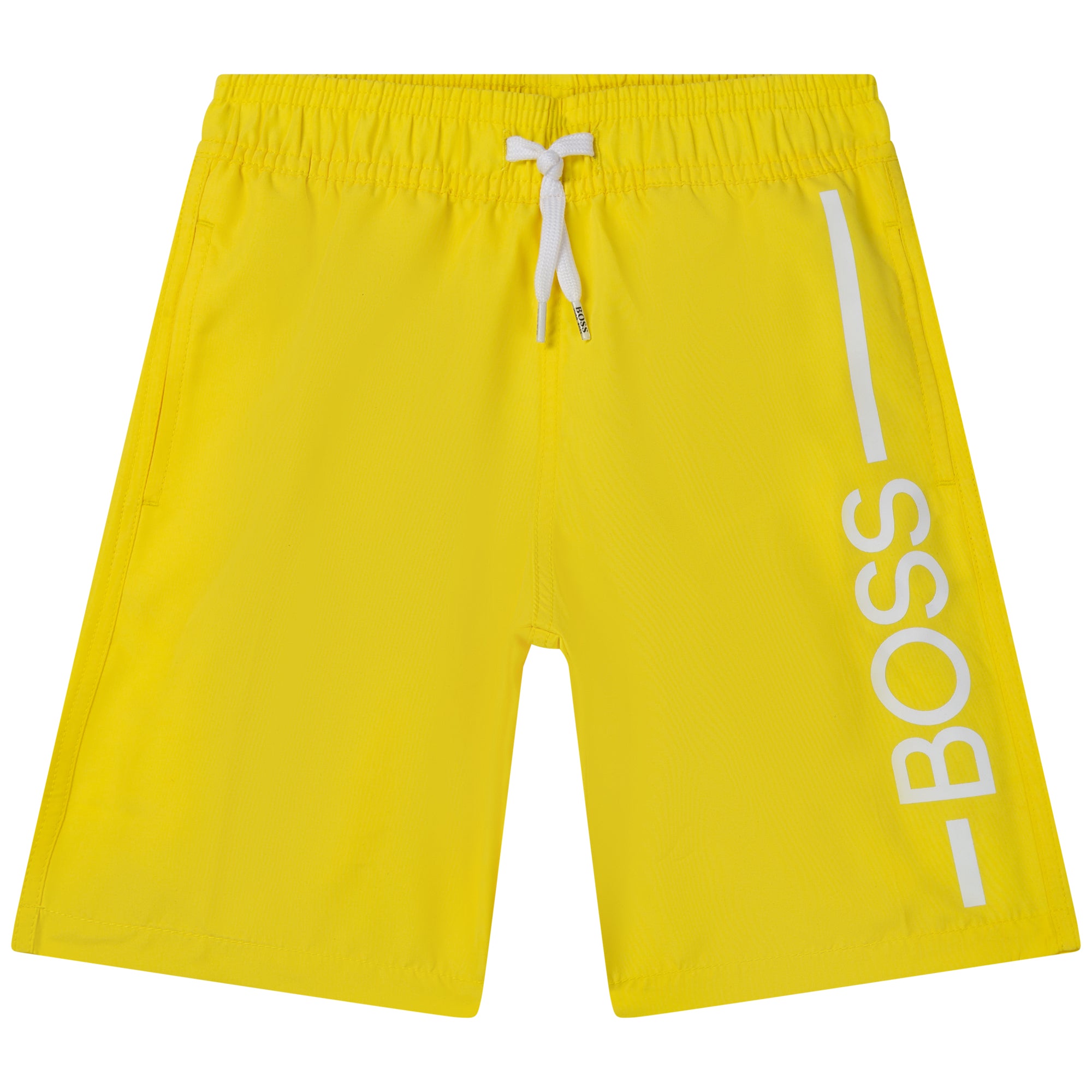 BOSS BOYS YELLOW SWIM SHORTS