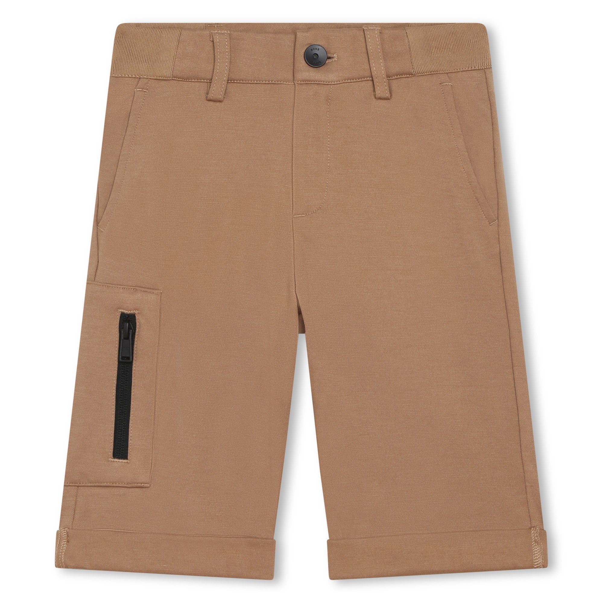 BOSS BOYS DENIM SHORTS-STONE