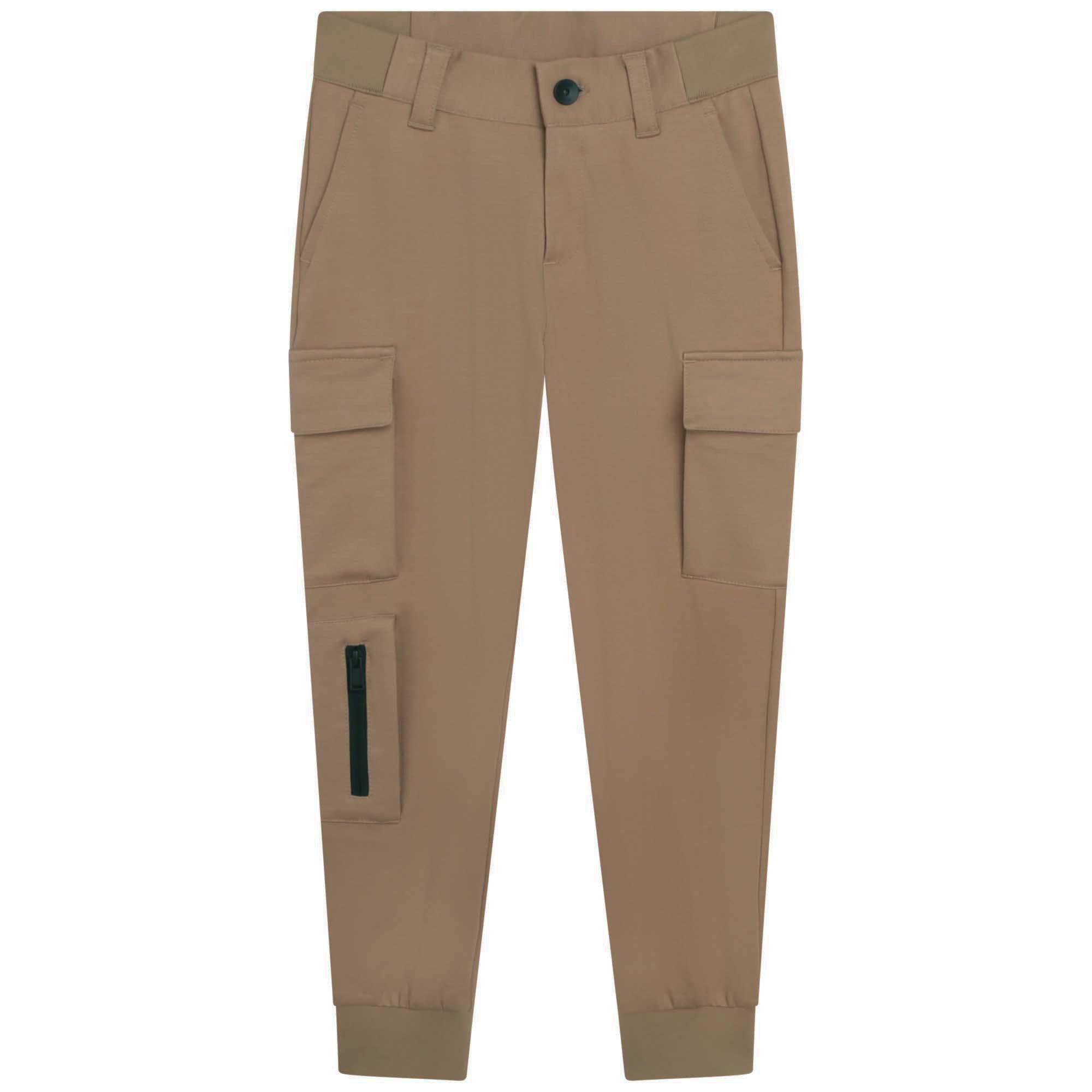 BOSS CUFFED TROUSERS-STONE