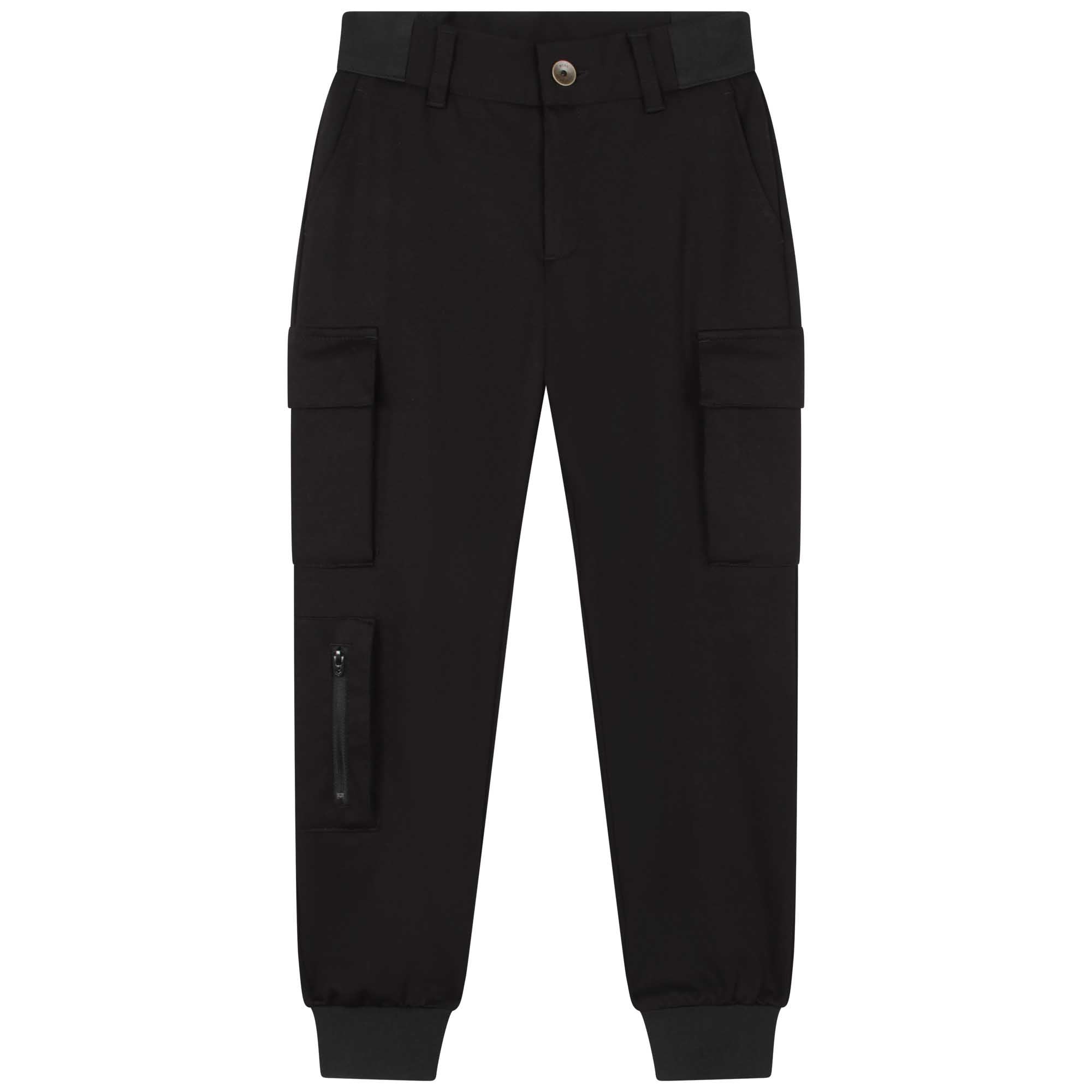 BOSS CUFFED TROUSERS-NAVY