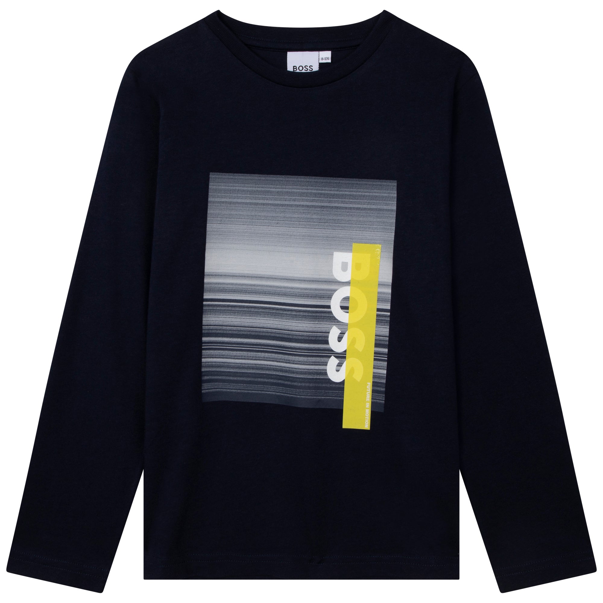 BOSS NAVY LONG SLEEVE T-SHIRT