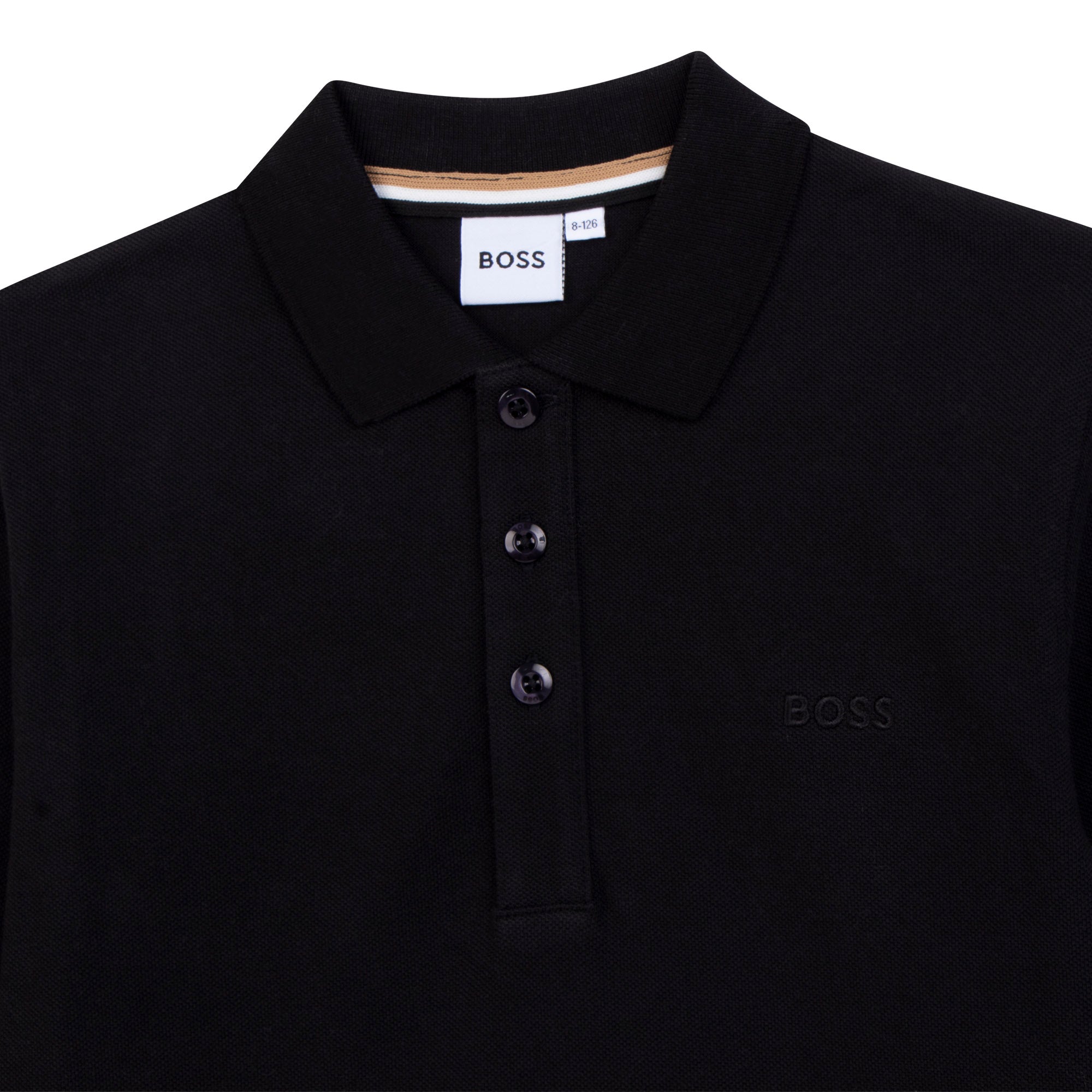 BOSS PRINT LONG SLEEVE POLO