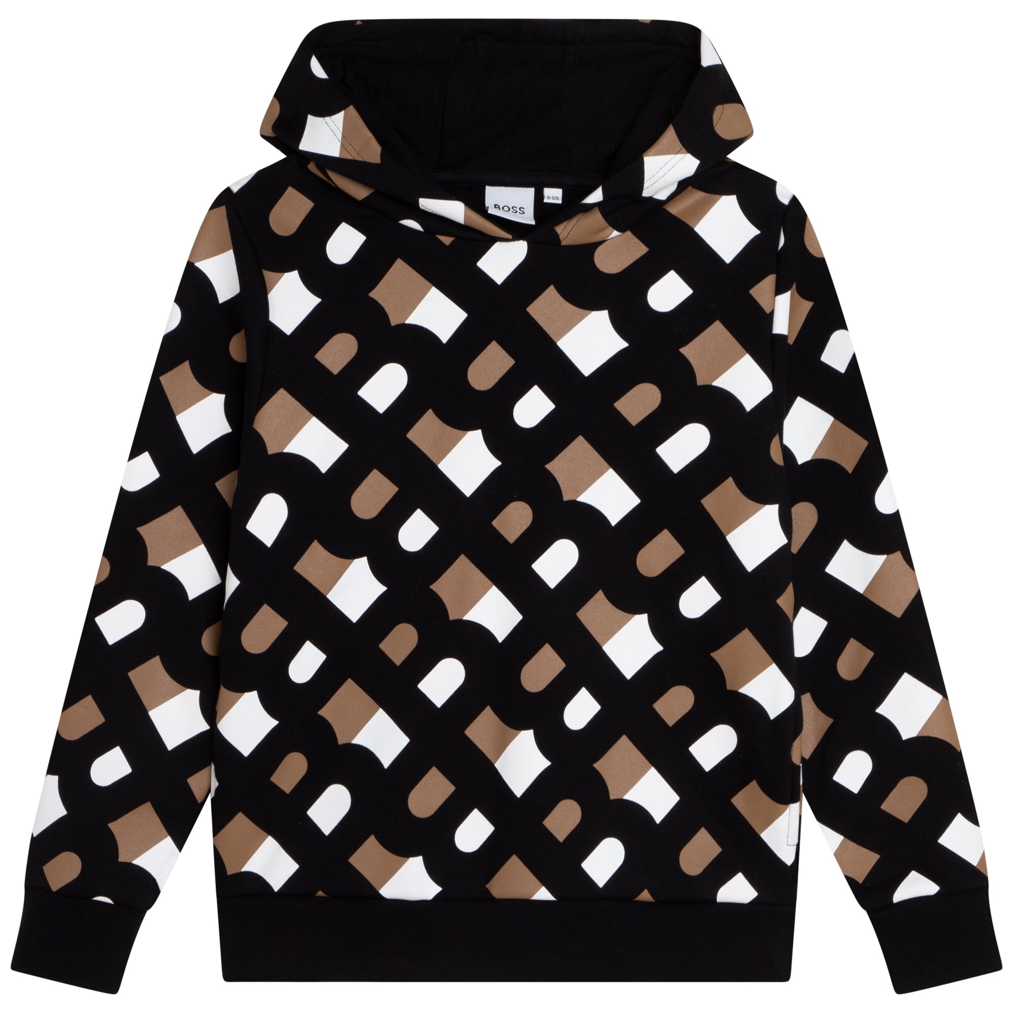BOSS MONOGRAM HOODED SWEATSHIRT