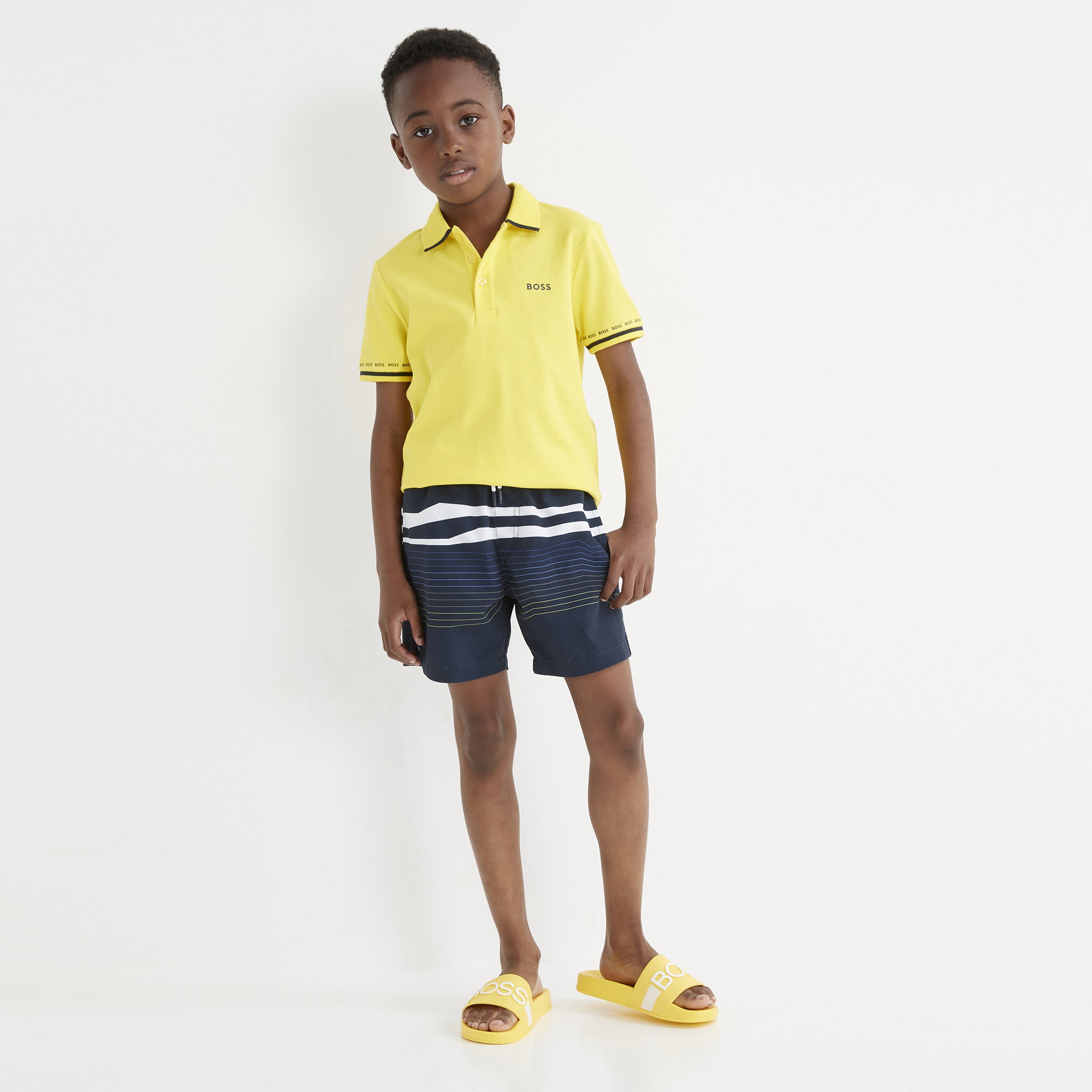 BOSS YELLOW S/S POLO