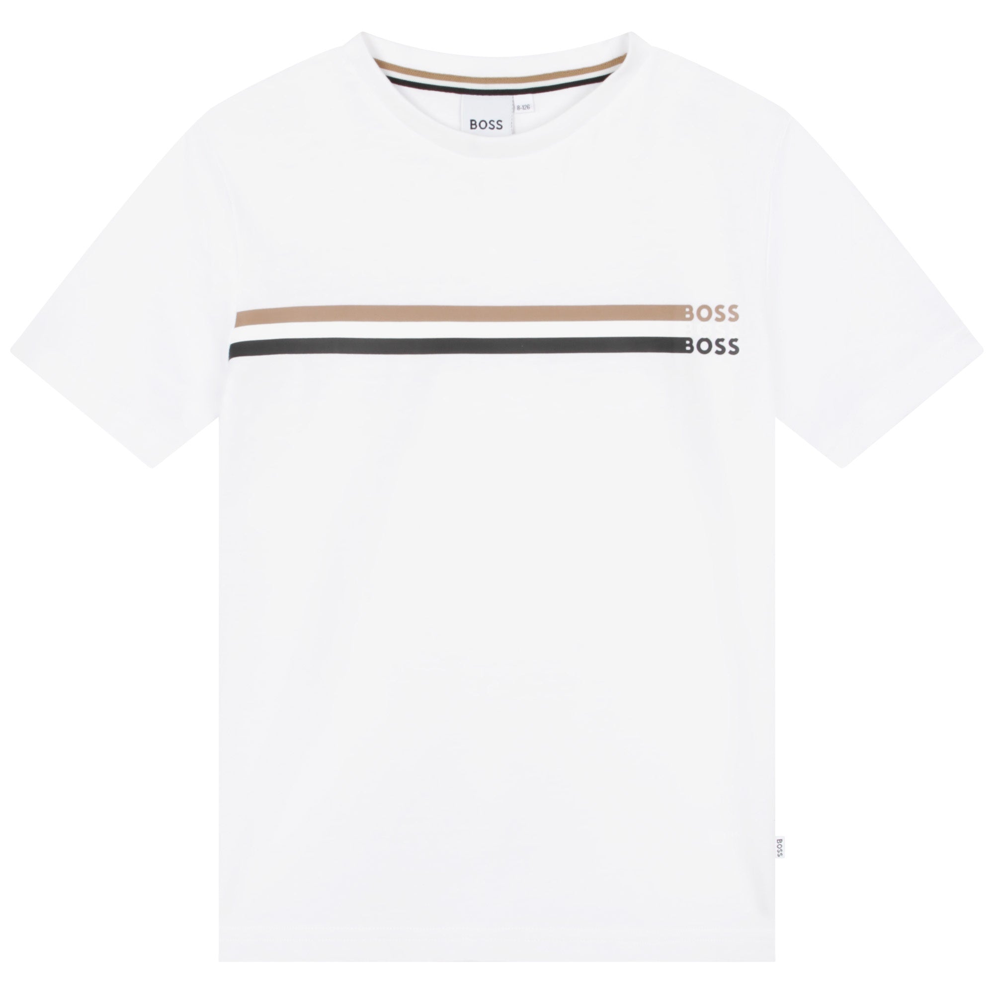 BOSS BOYS TSHIRT-STRIPE DETAIL