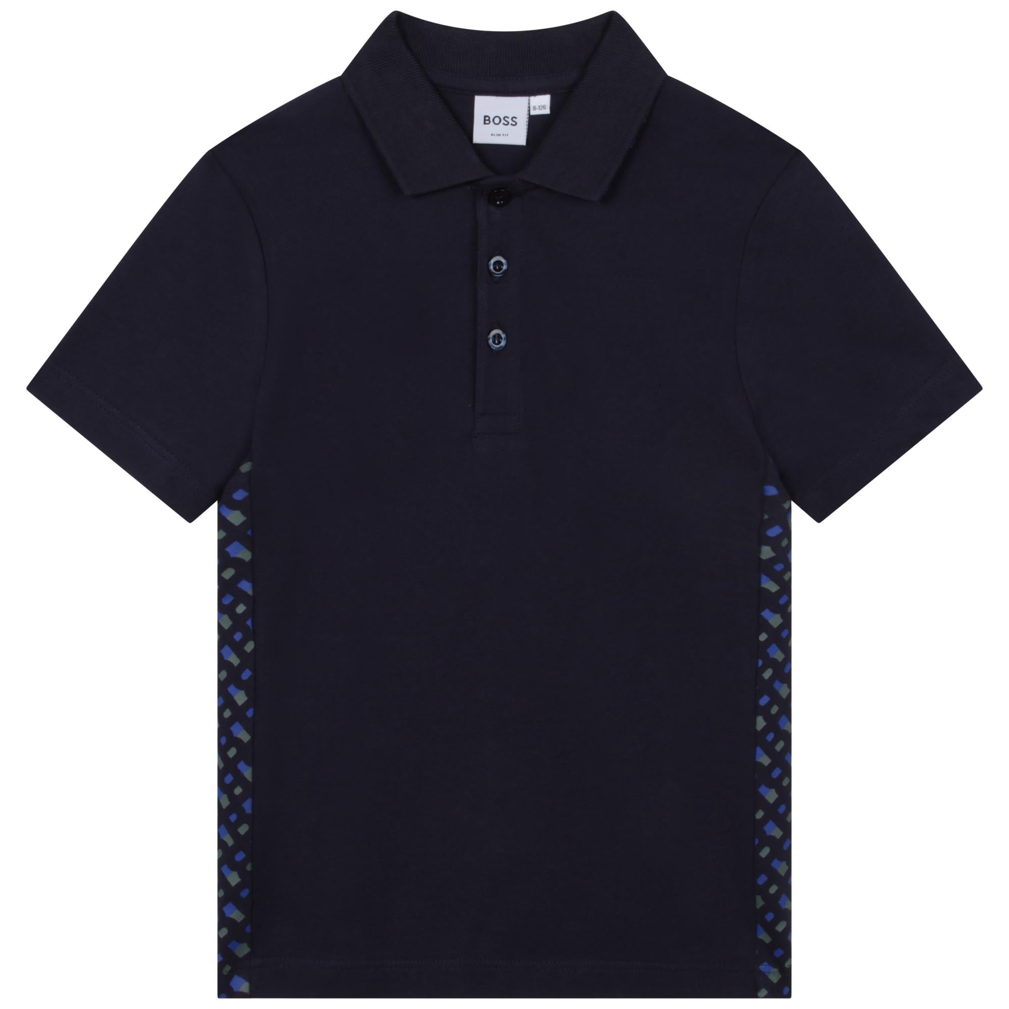 BOSS BOYS MINI ME SHORT SLEEVE POLO-NAVY