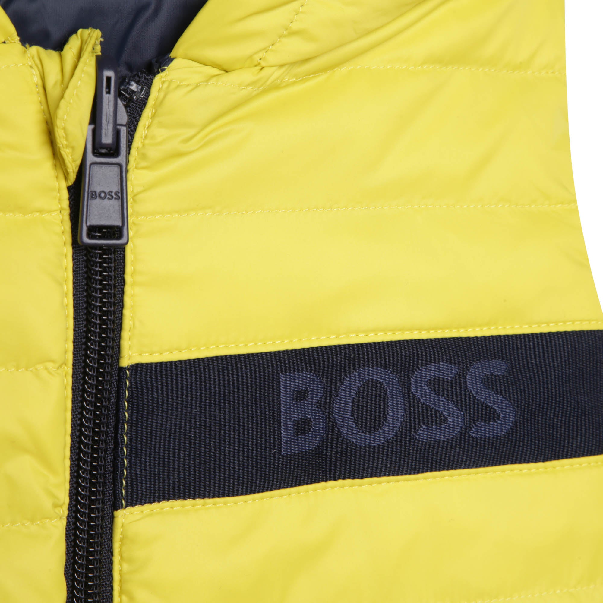 BOSS LIME PUFFER JACKET SLEEVELESS