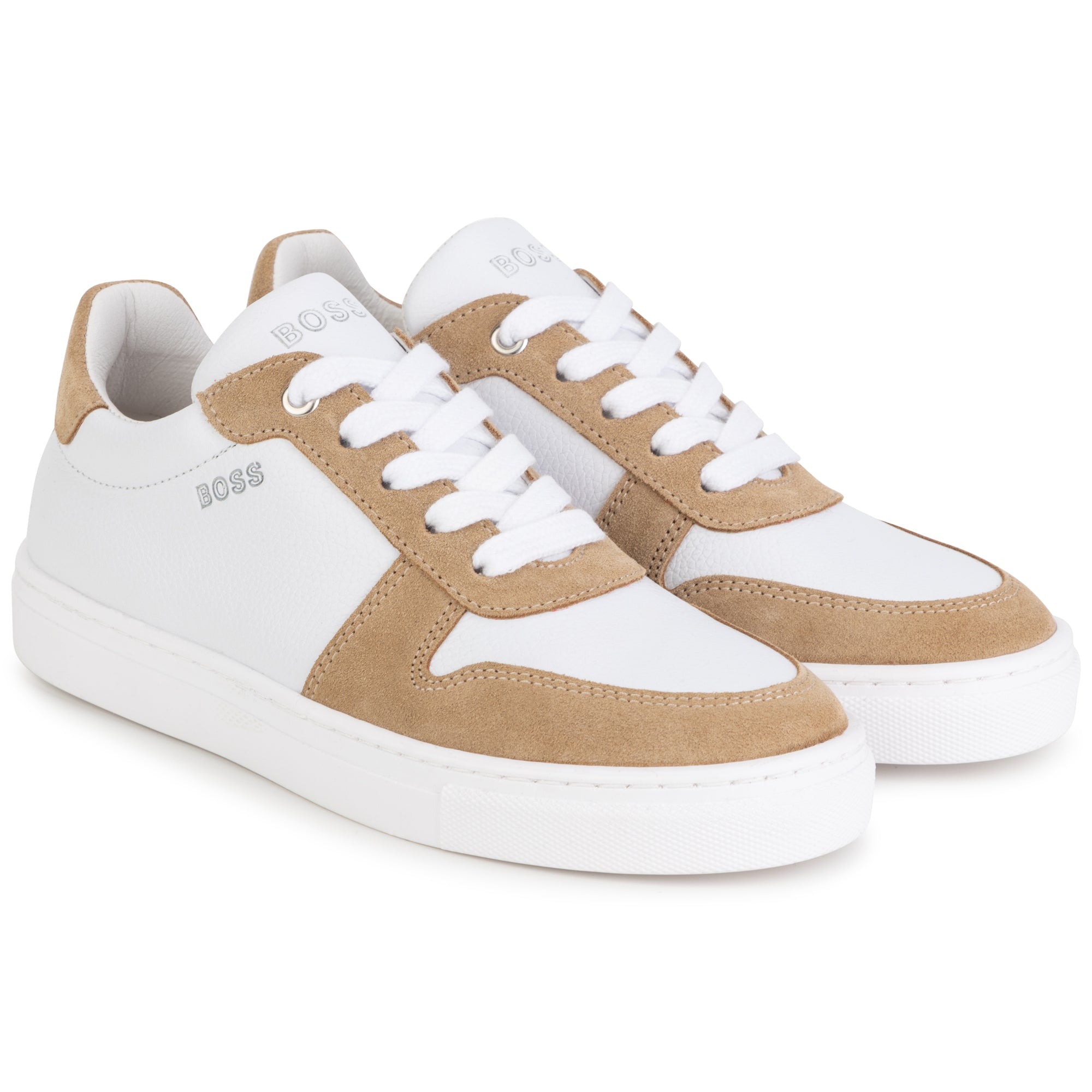 BOSS WHITE TRAINERS