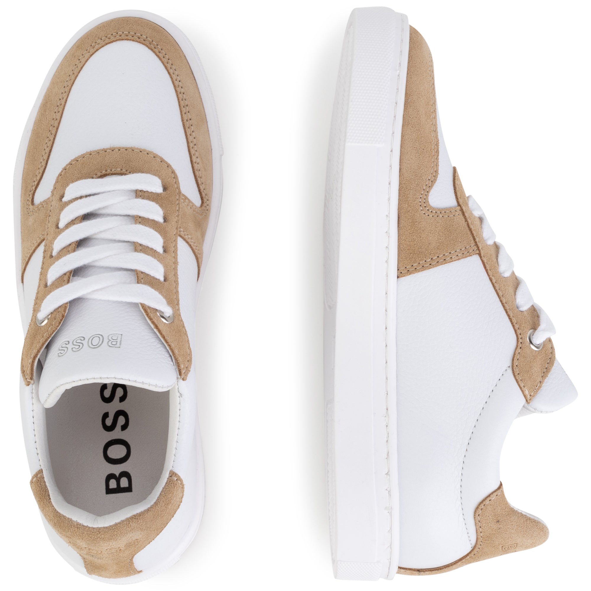 BOSS WHITE TRAINERS