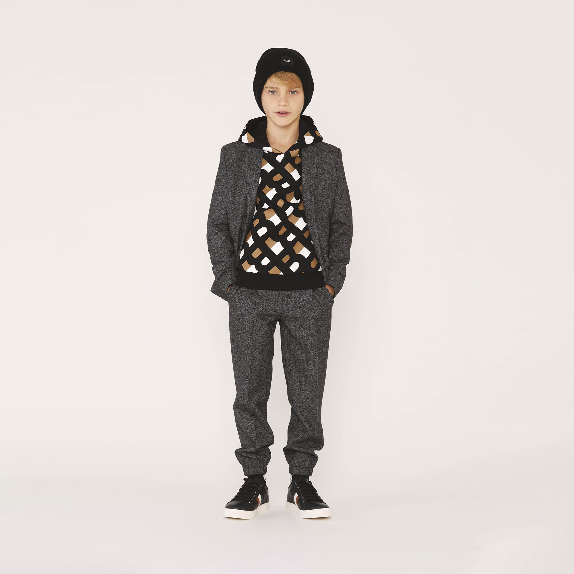 BOSS STRIPE LABEL SNEAKERS