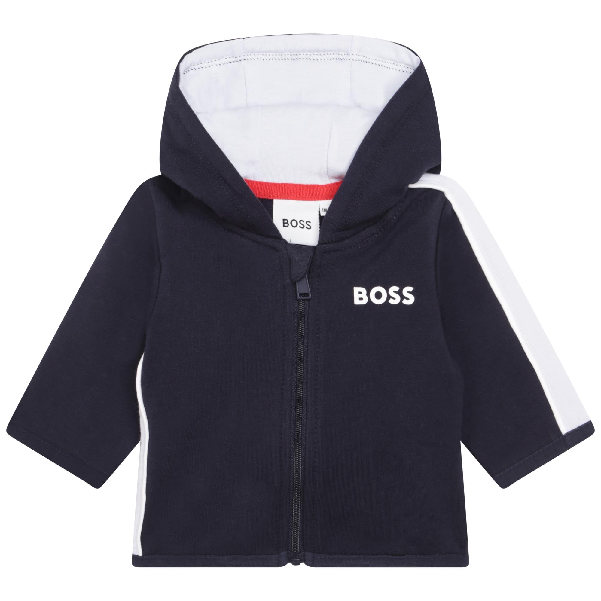 BOSS NAVY T-SHIRT+TROUSERS+CARDIGAN SET
