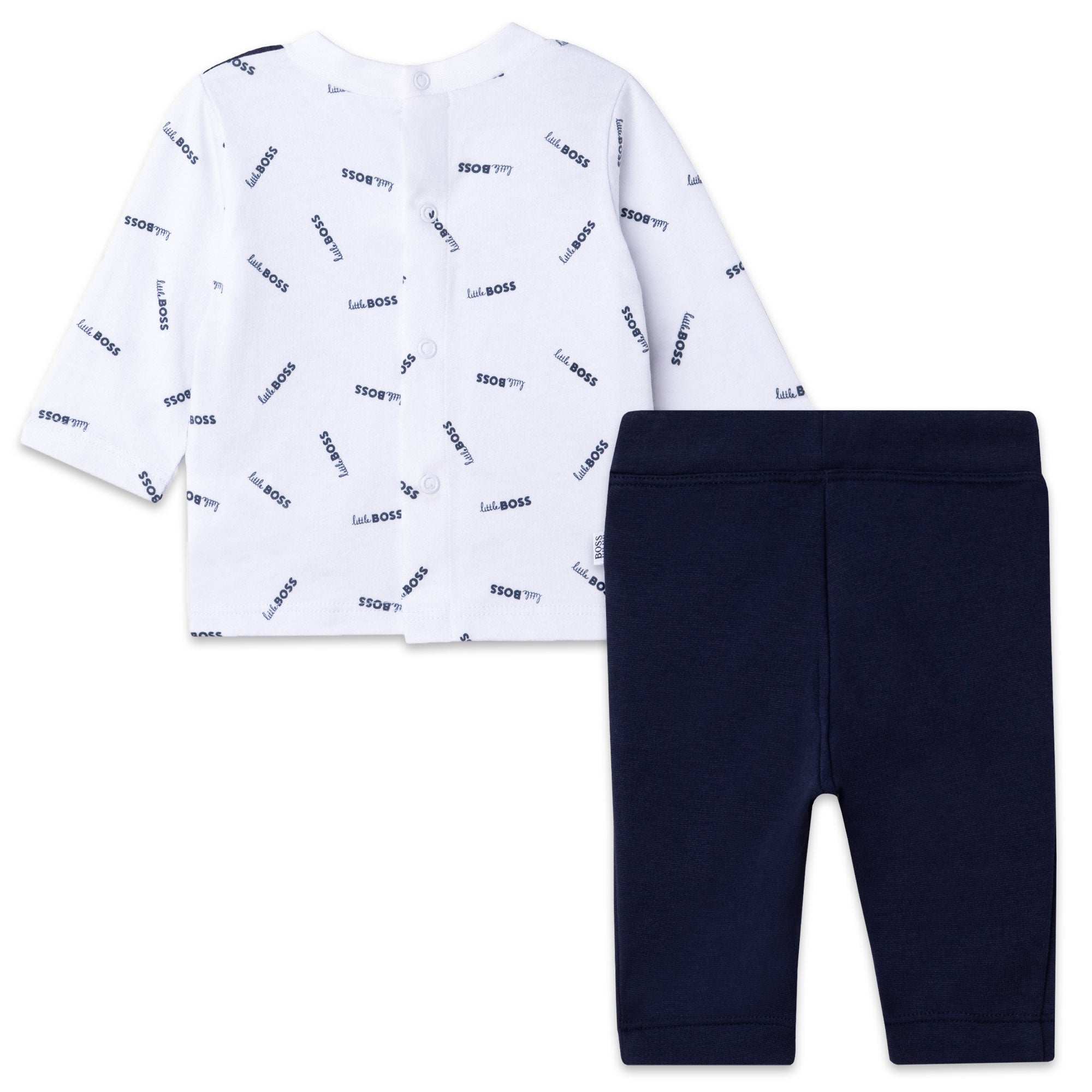 BOSS NAVY CEREMONY T-SHIRT + PANT SET