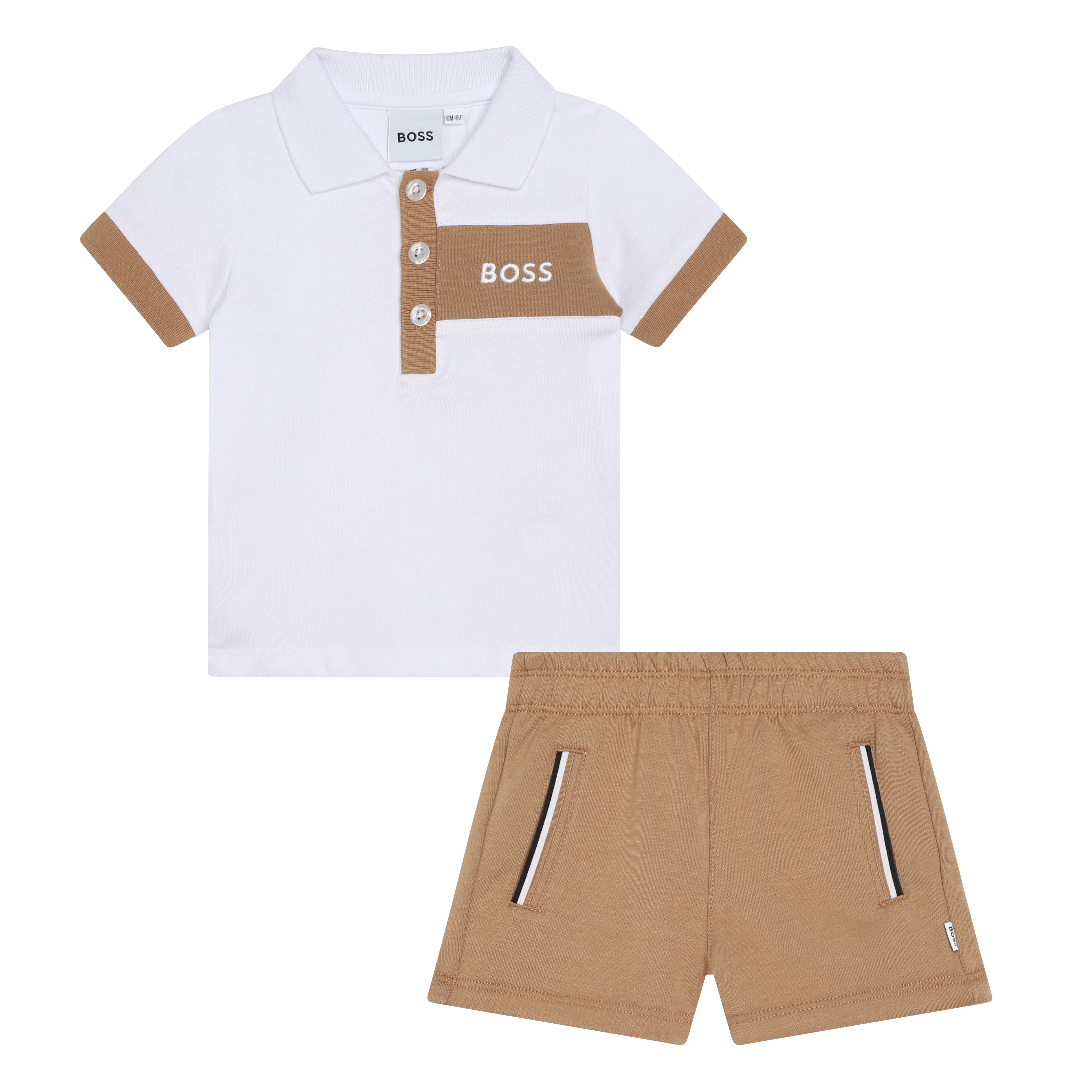 BOSS BABY GIFT SET /STONE T-SHIRT+SHORT SET