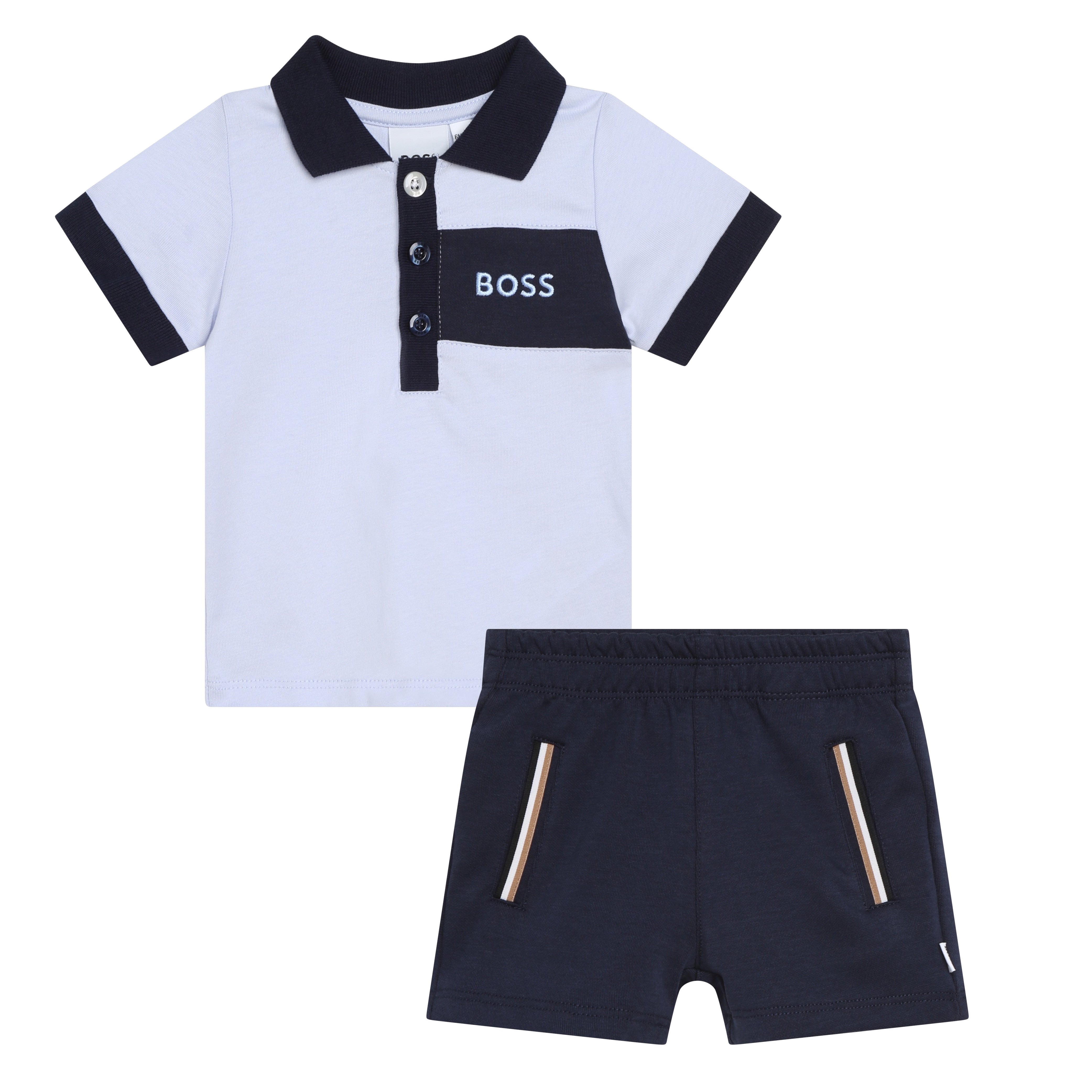 BOSS BABY GIFT SET / NAVY T-SHIRT+SHORT SET
