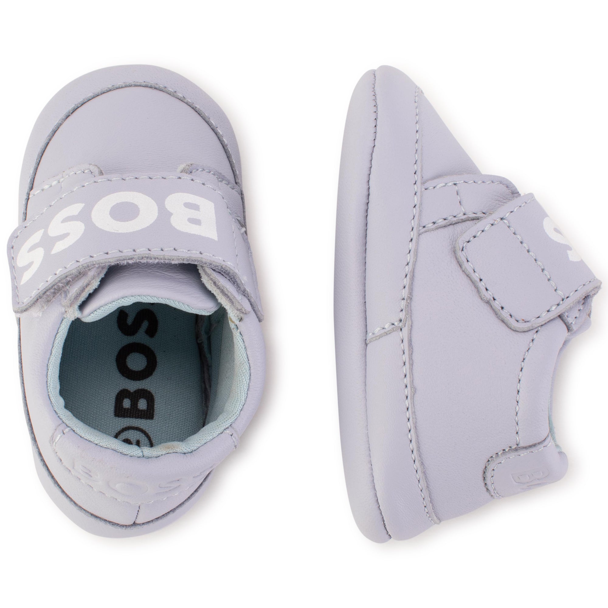 BOSS PALE BLUE TRAINERS