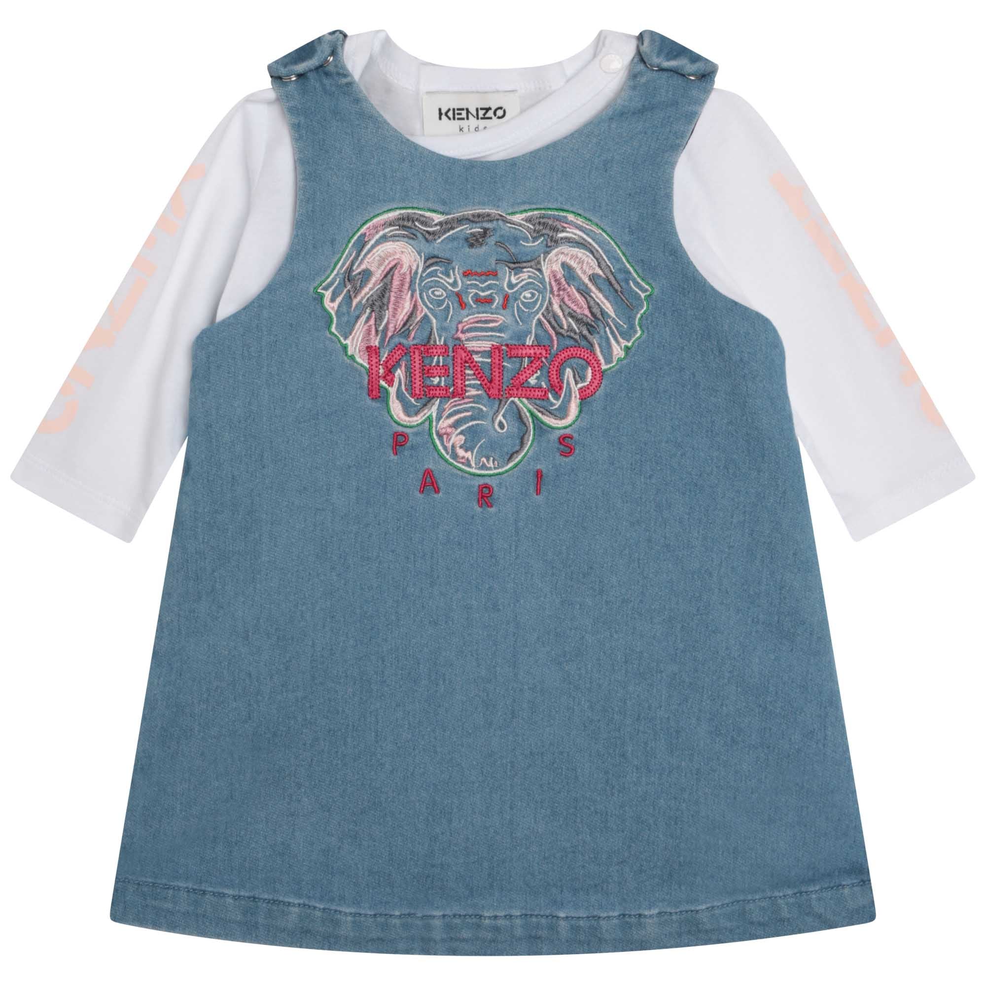 KENZO 2PCE DENIM DRESS SET