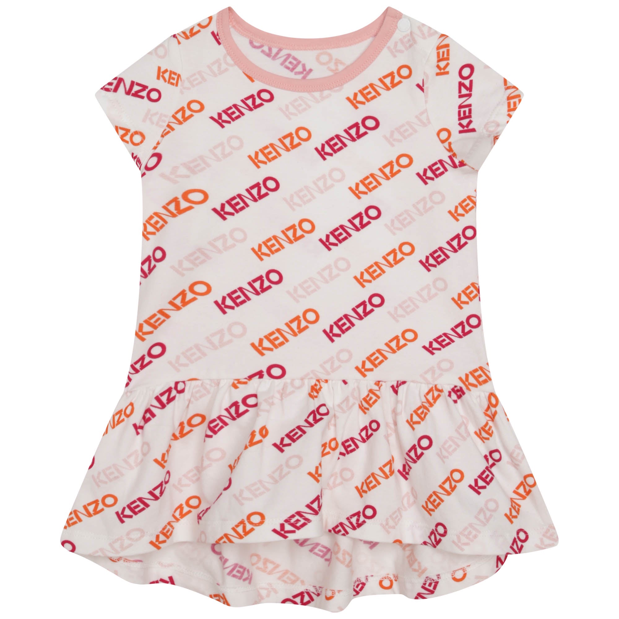 KENZO ALL OVER PRINT SHORT SLEEVED DRESS