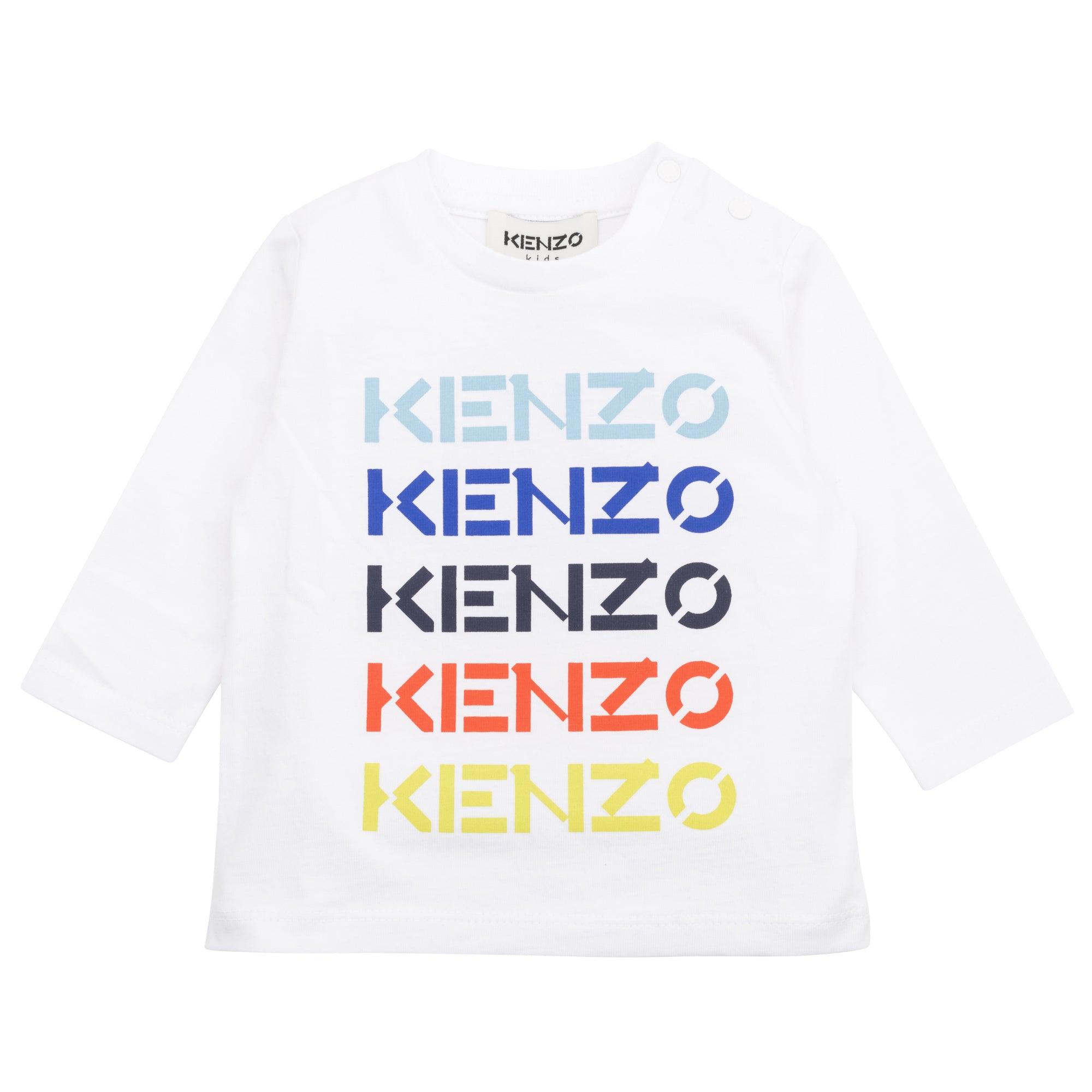 KENZO WHITE LONG SLEEVE T-SHIRT