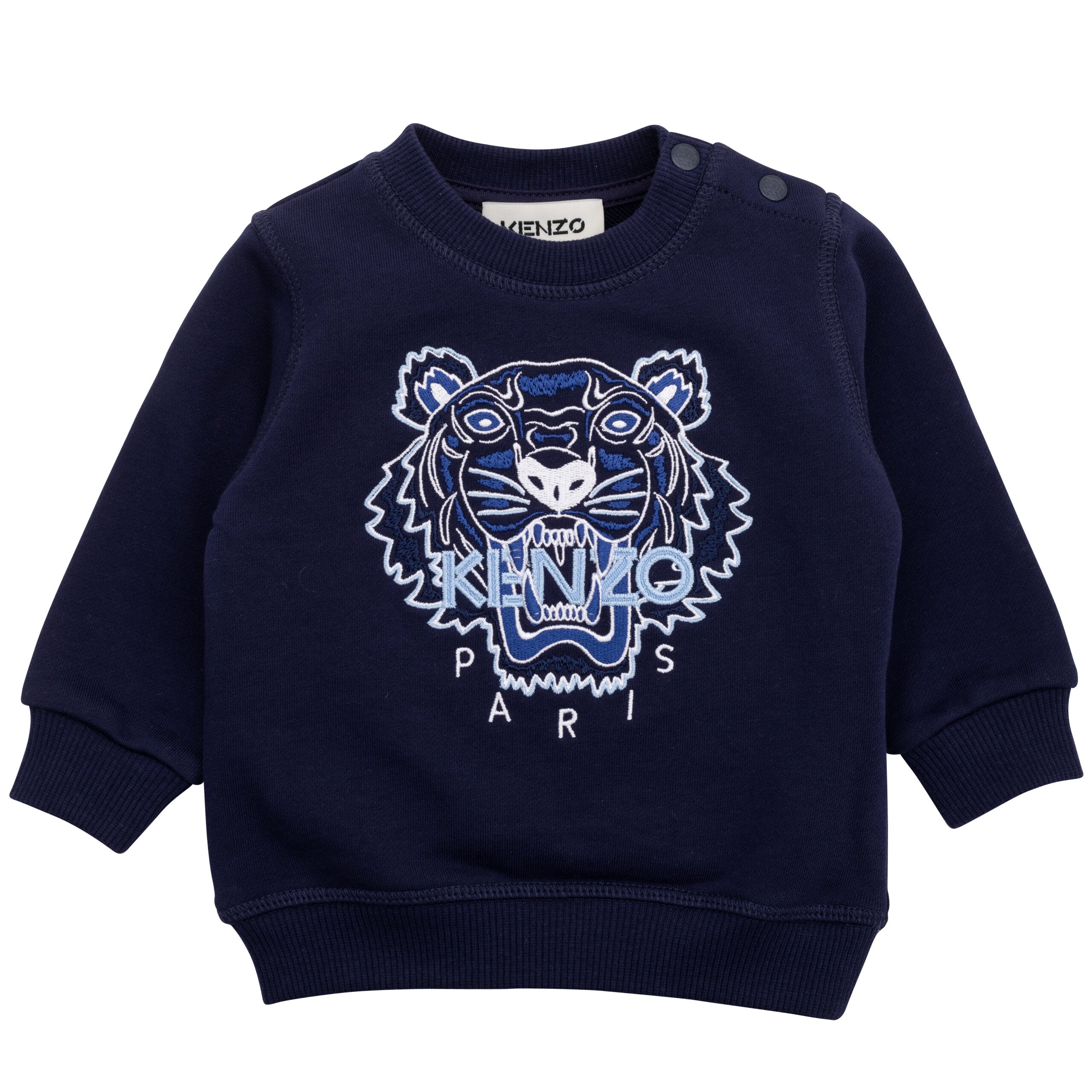 KENZO TODDLER SWEATSHIRT-French terry - "Tiger" Embroidery