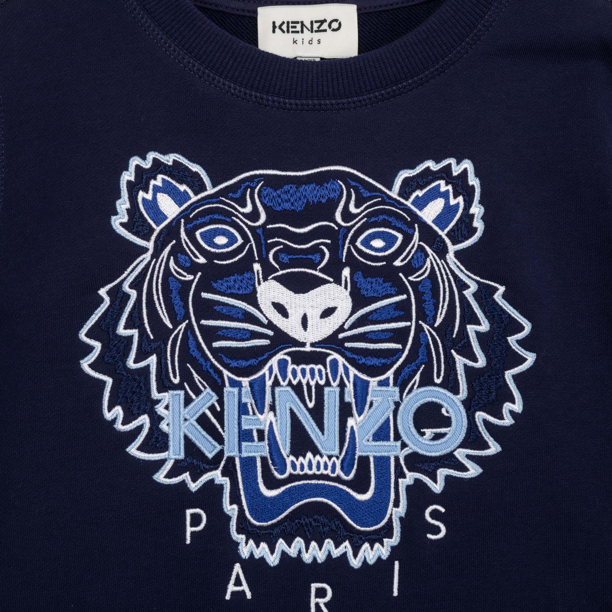 KENZO TODDLER SWEATSHIRT-French terry - "Tiger" Embroidery