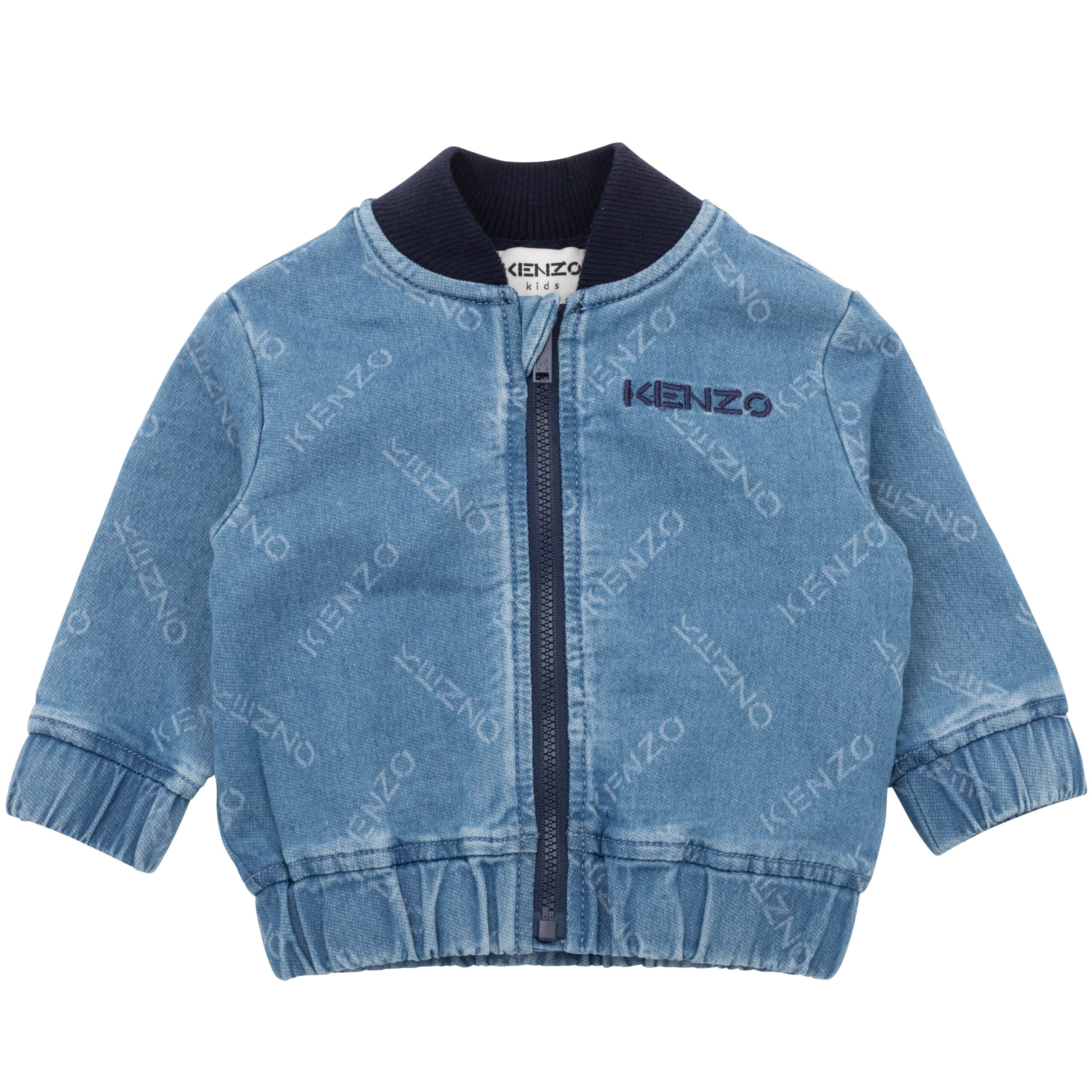 KENZO DENIM JACKET-GIRAFFE PRINT ON BACK