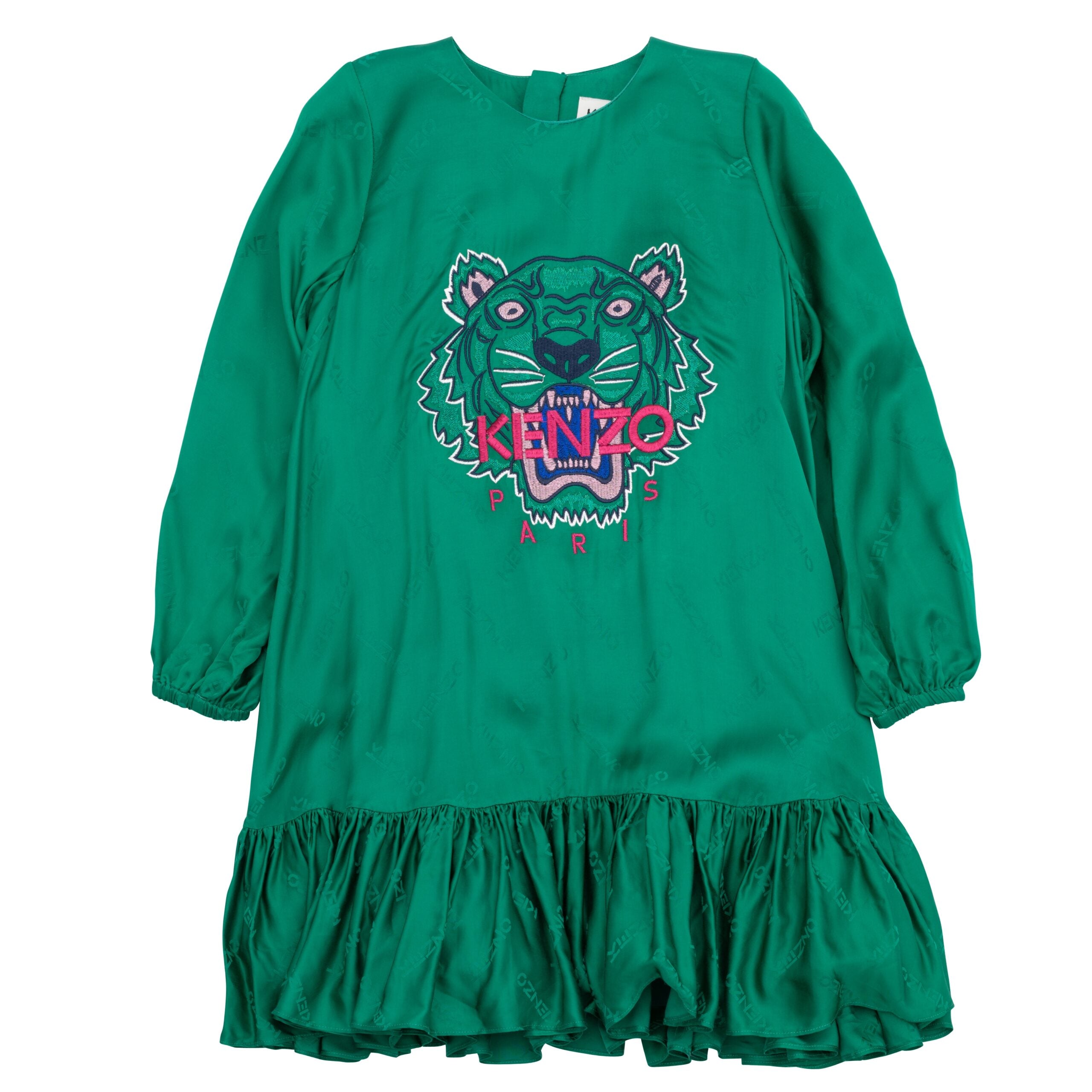 KENZO DRESS-Jacquard Viscose " Kenzo logo "